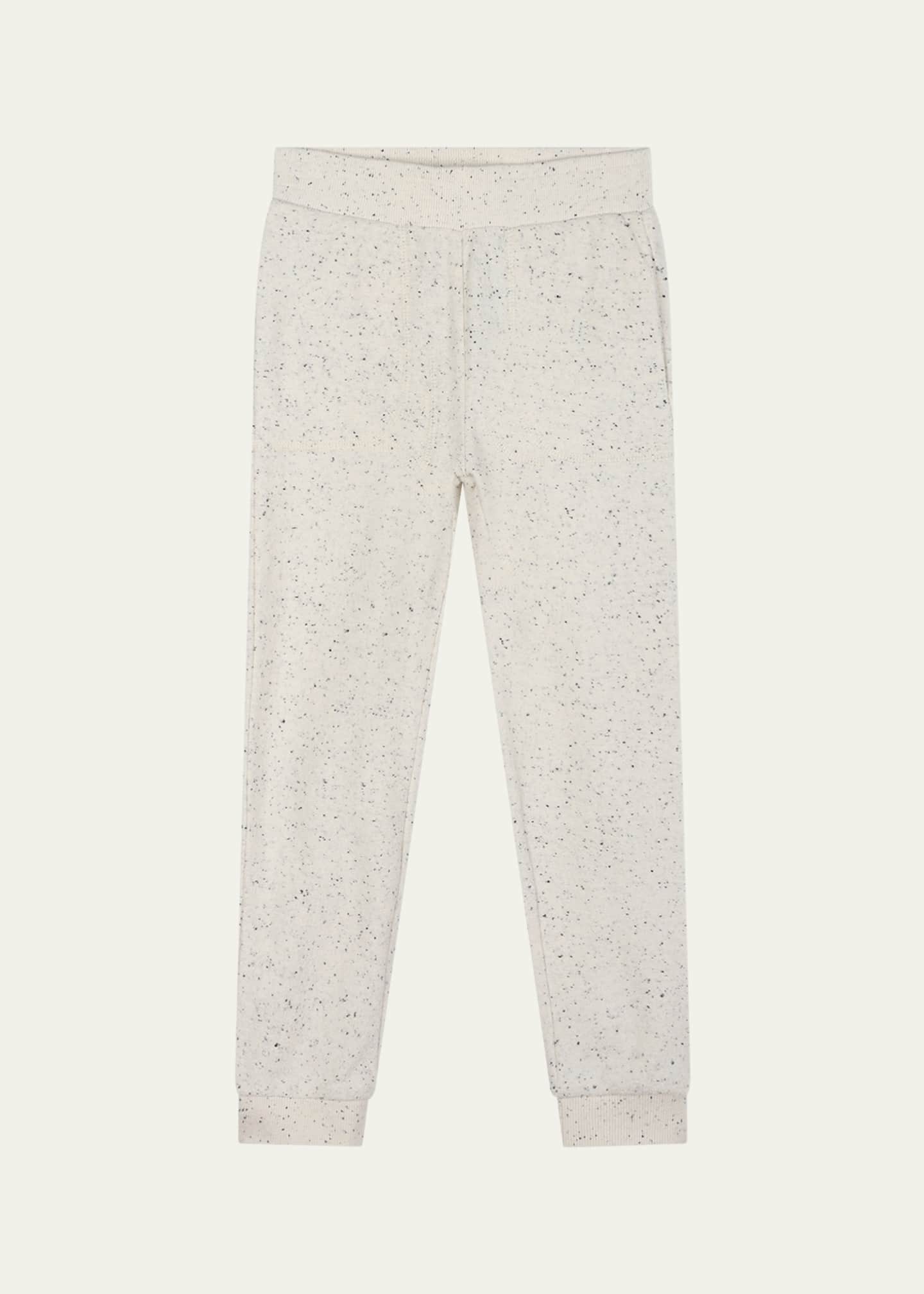 Kenzo Kid's Speckled Logo-Embroidered Sweatpants, Size 2-5 Image 1 of 2