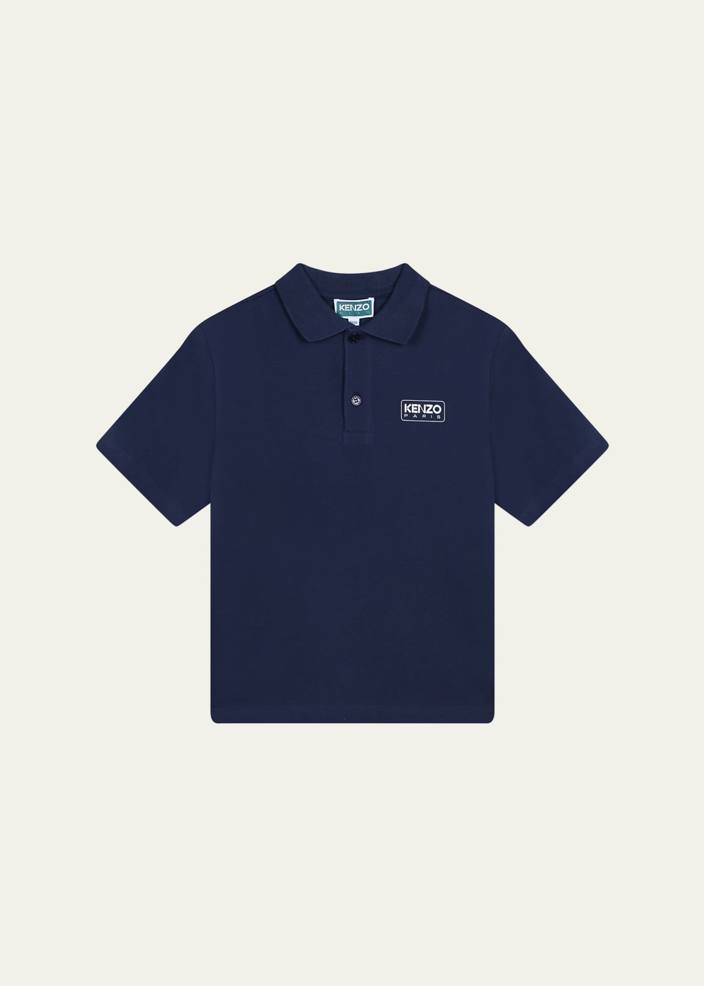 Kenzo Boy's Classic Logo-Print Polo Shirt, Size 2-5 Image 1 of 2