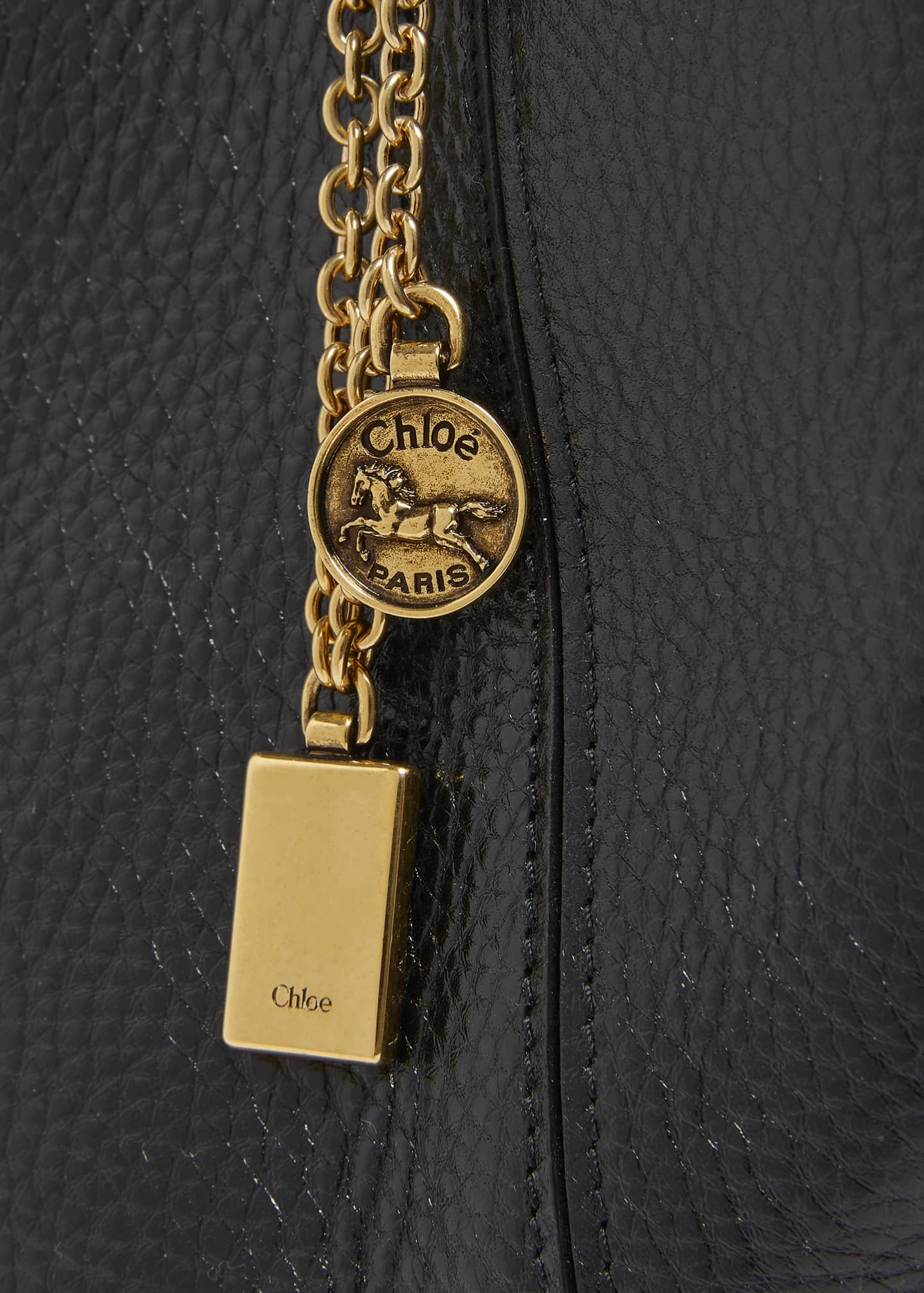 Chloe Spin Medium Tote Bag in Leather Image 6 of 6