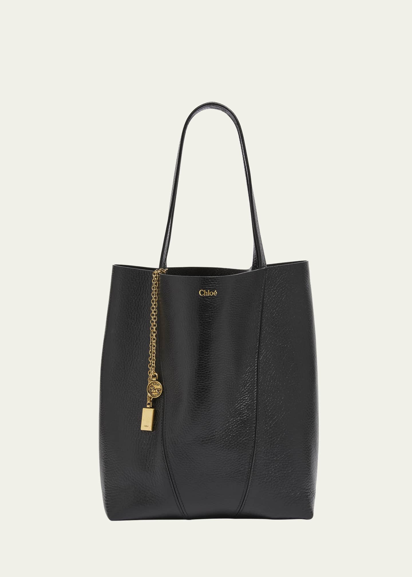 Chloe Spin Medium Tote Bag in Leather Image 1 of 6