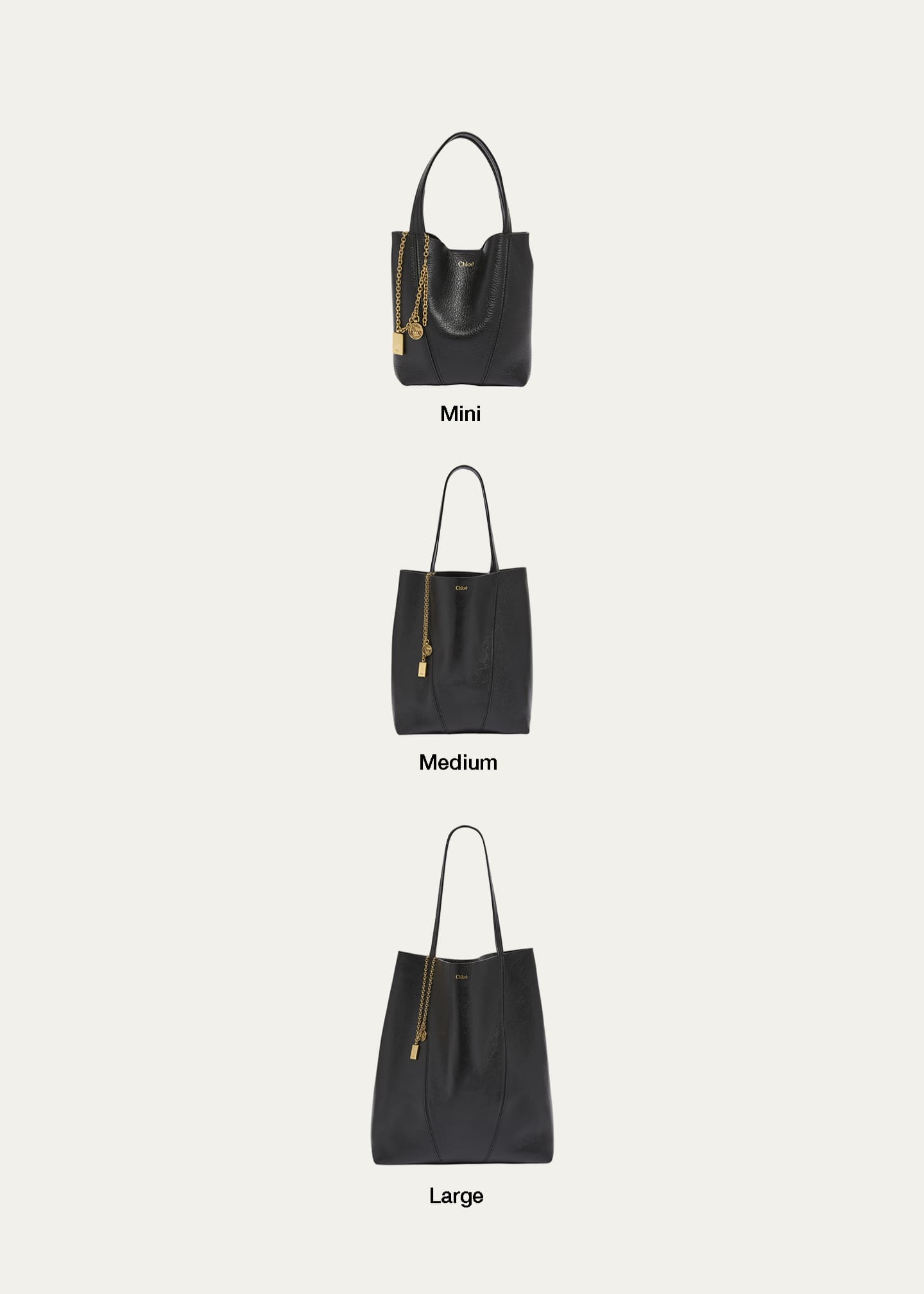 Chloe Spin Medium Tote Bag in Leather - Bergdorf Goodman