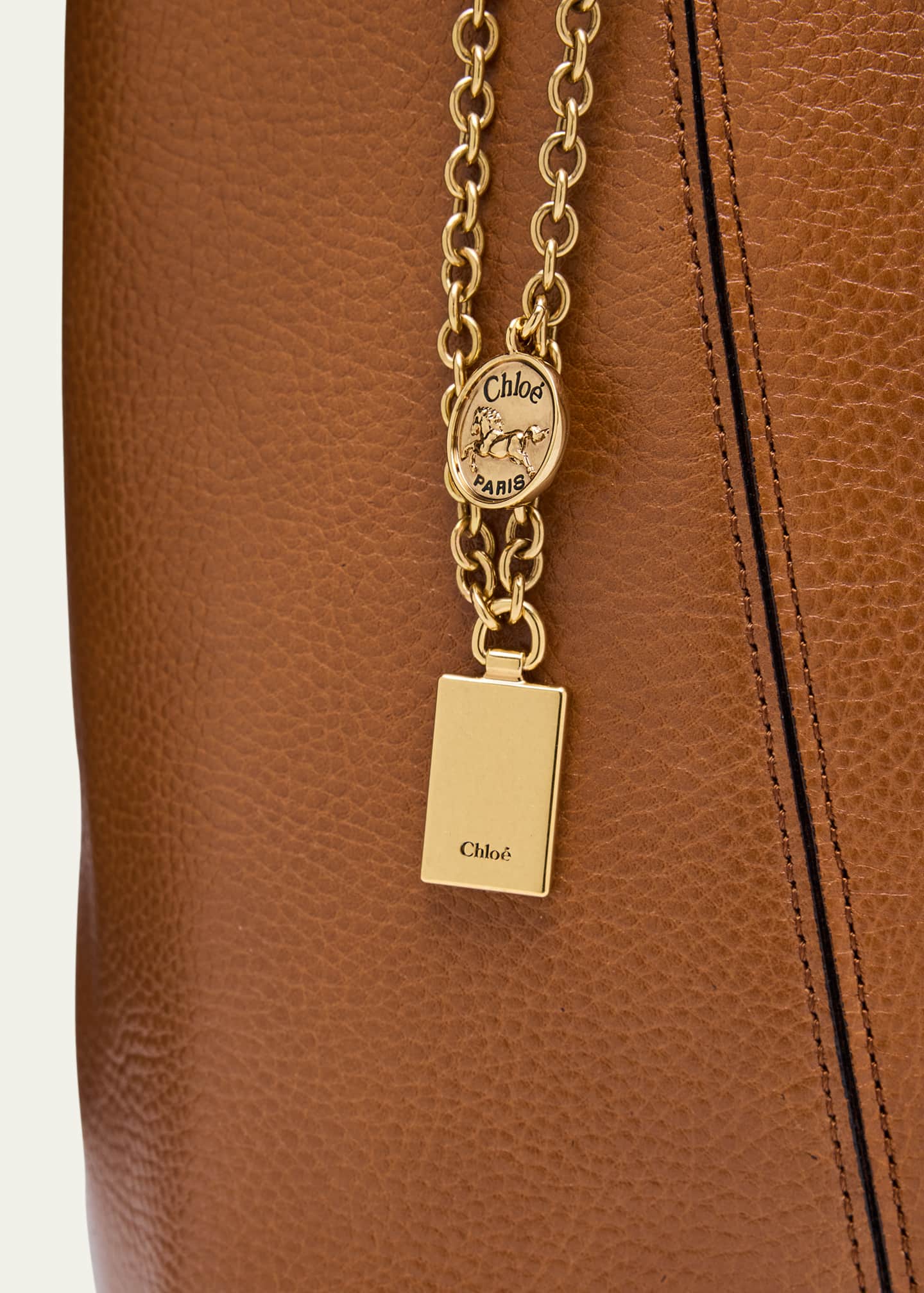 Chloe Spin Medium Tote Bag in Leather - Bergdorf Goodman