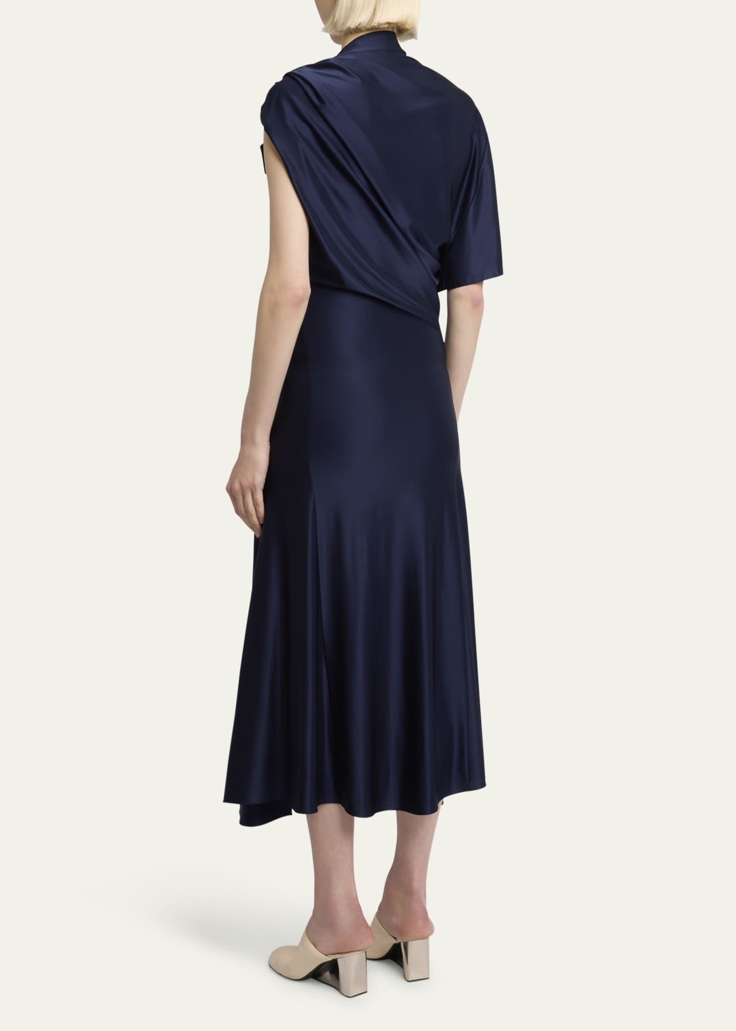 Rabanne Draped Midi Dress Image 3 of 5