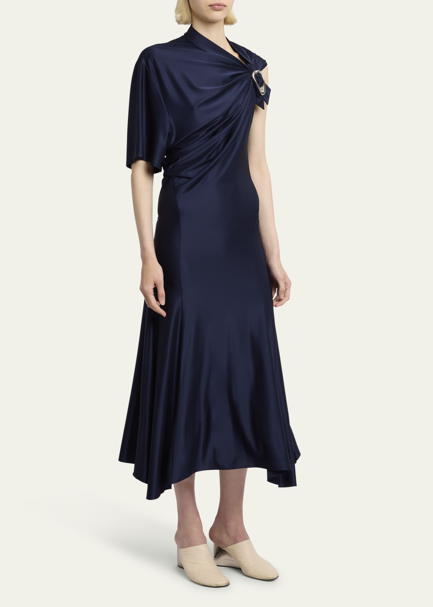 Rabanne Draped Midi Dress Image 4 of 5
