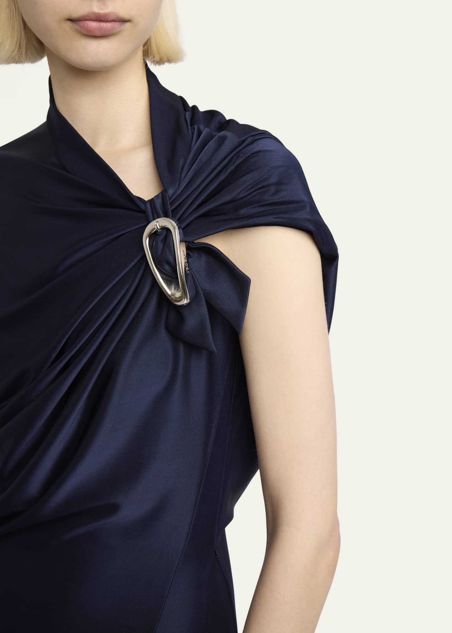 Rabanne Draped Midi Dress Image 5 of 5