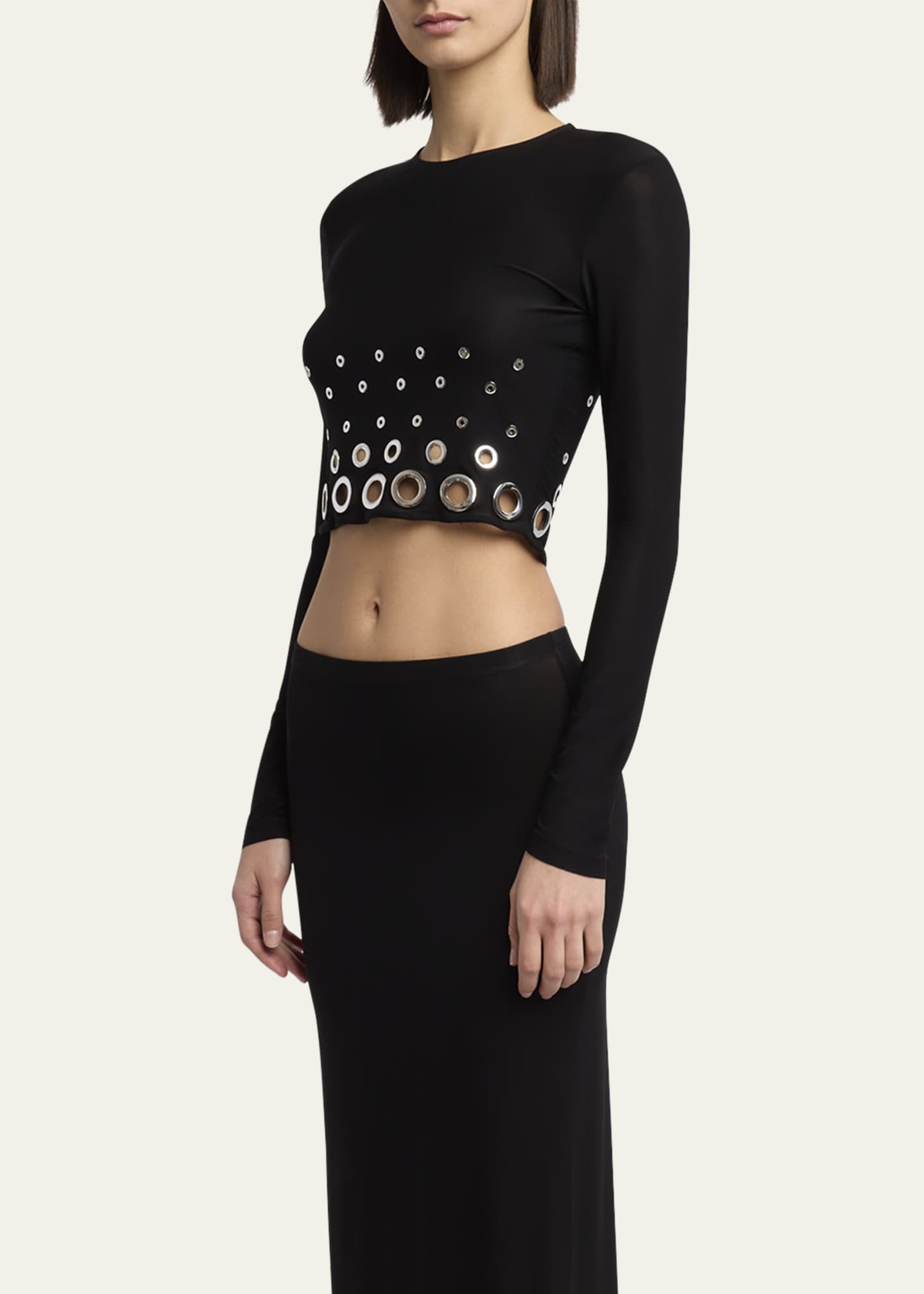 Rabanne Grommet Crop Top Image 4 of 5