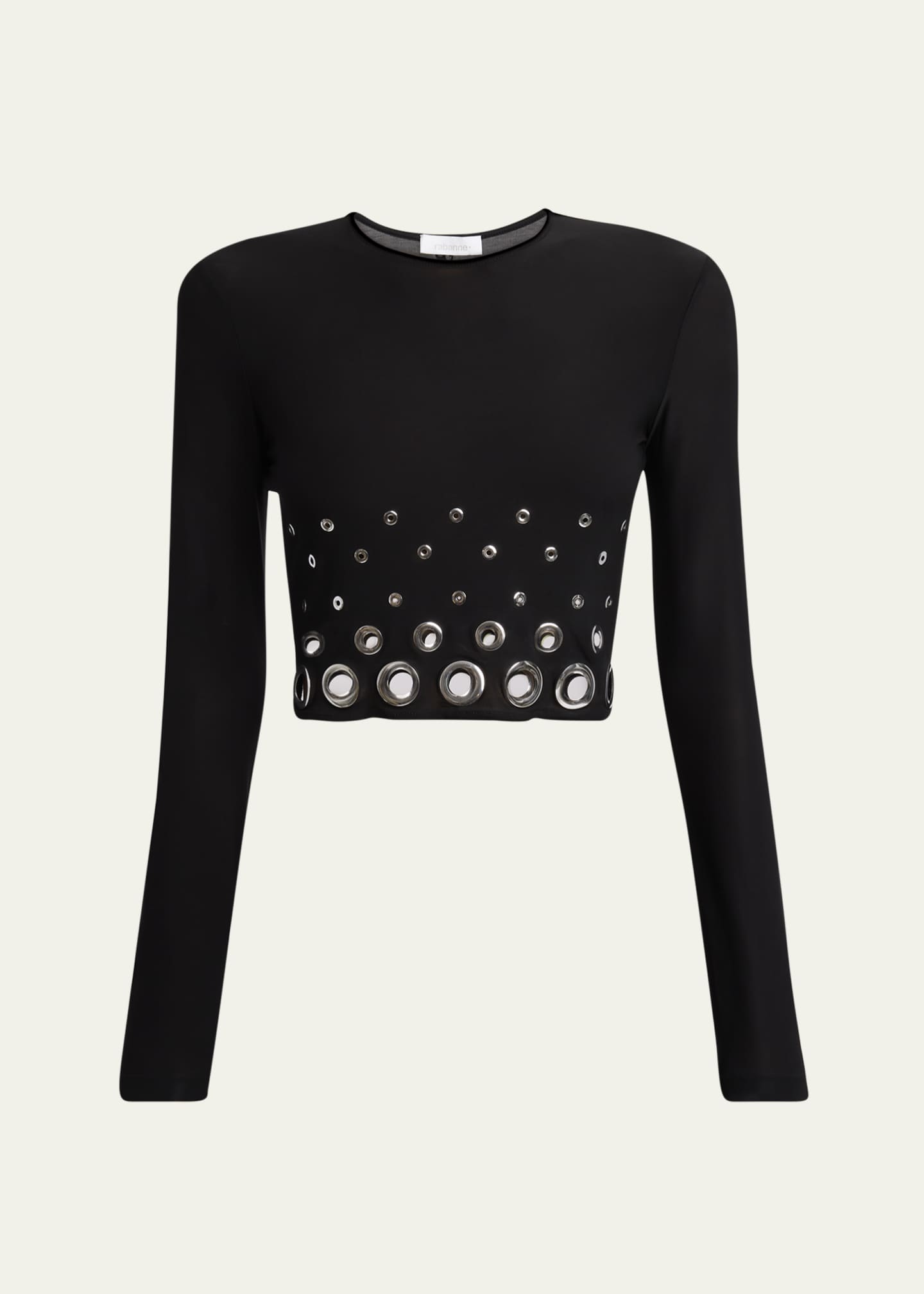 Rabanne Grommet Crop Top Image 1 of 5