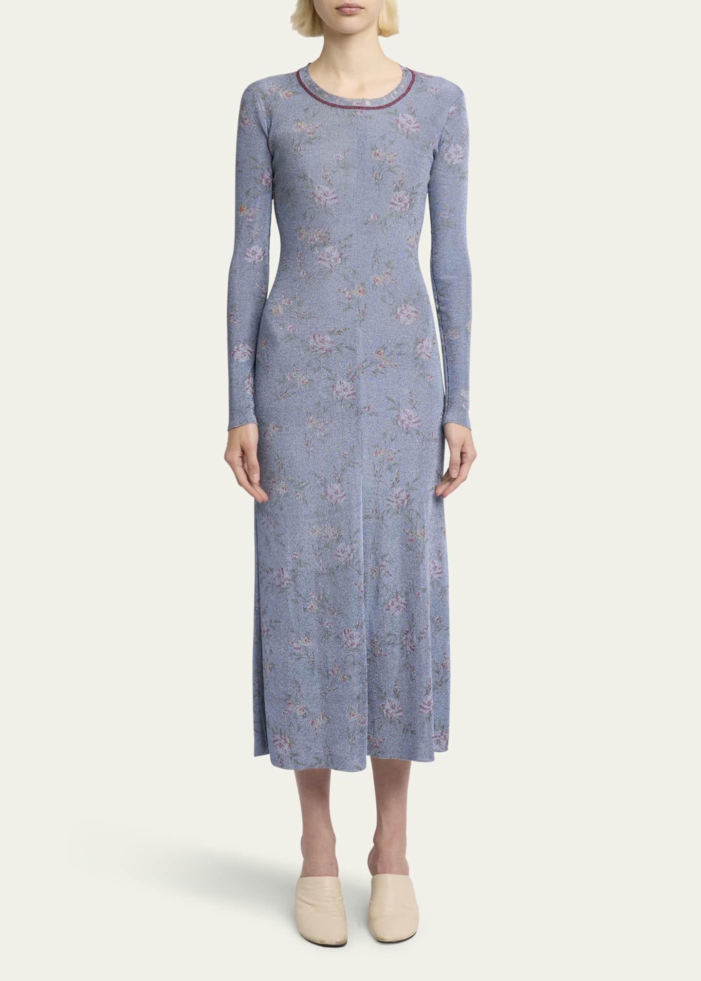 Rabanne Floral Print Midi Dress Image 2 of 5