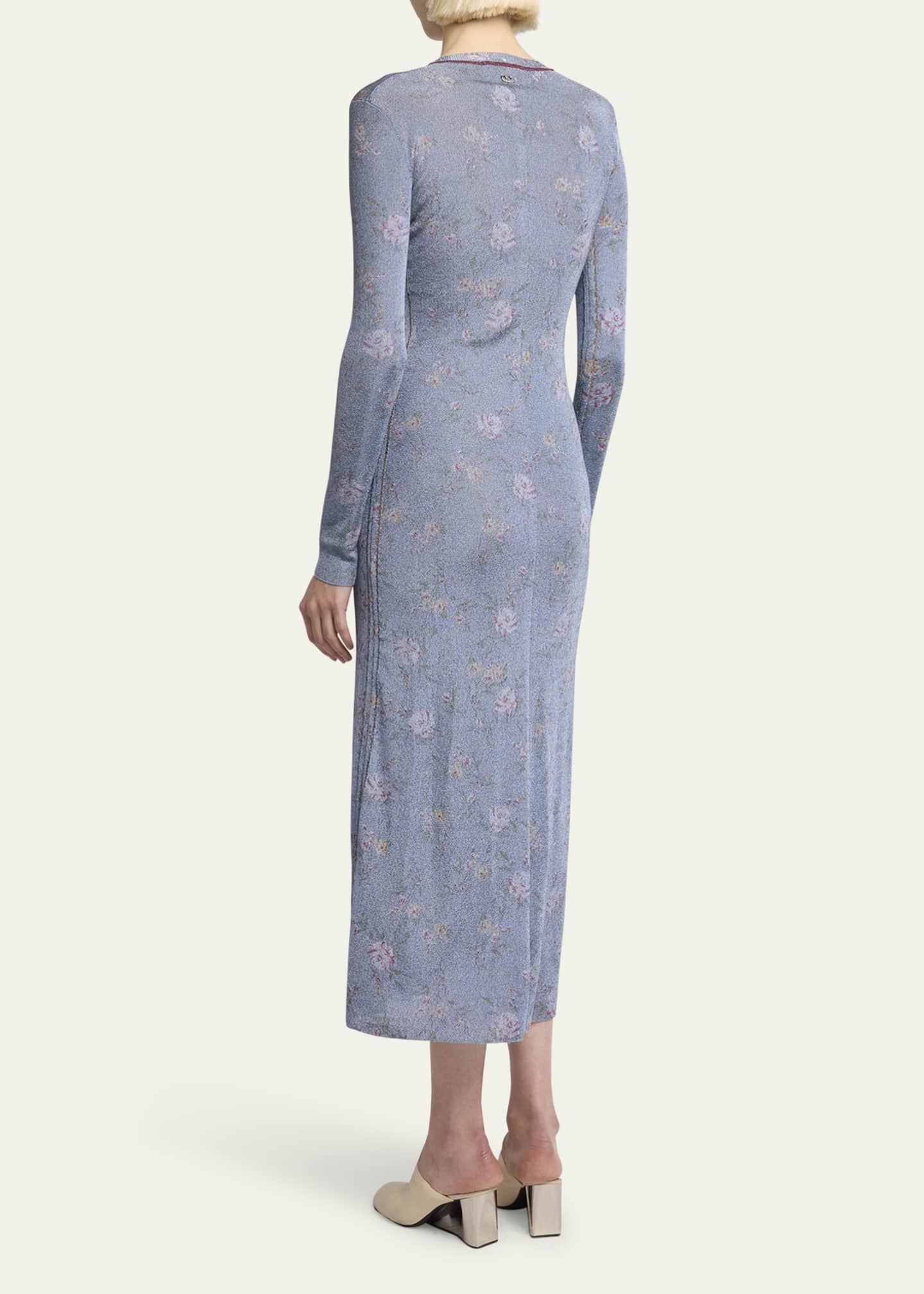Rabanne Floral Print Midi Dress Image 3 of 5