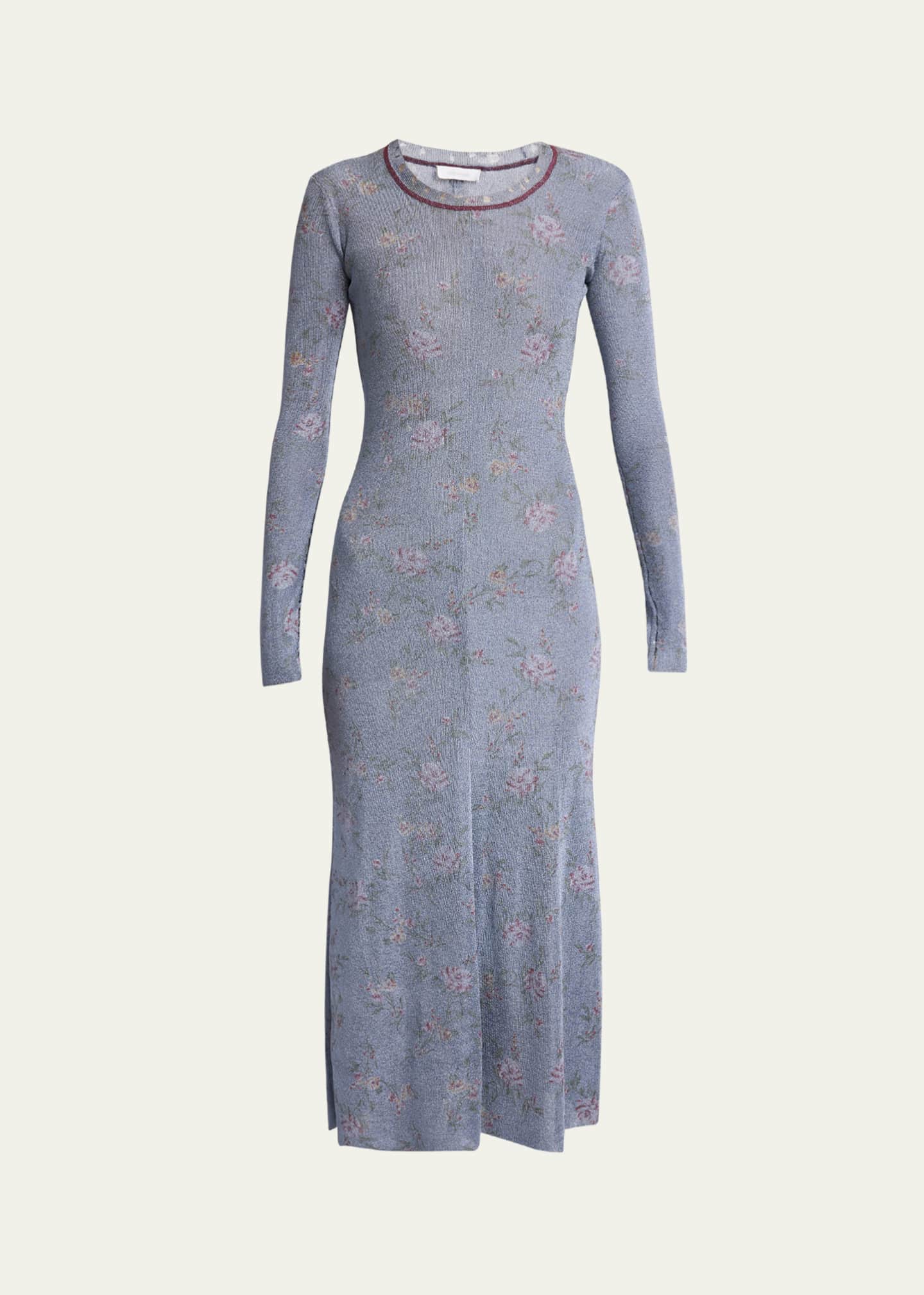 Rabanne Floral Print Midi Dress Image 1 of 5