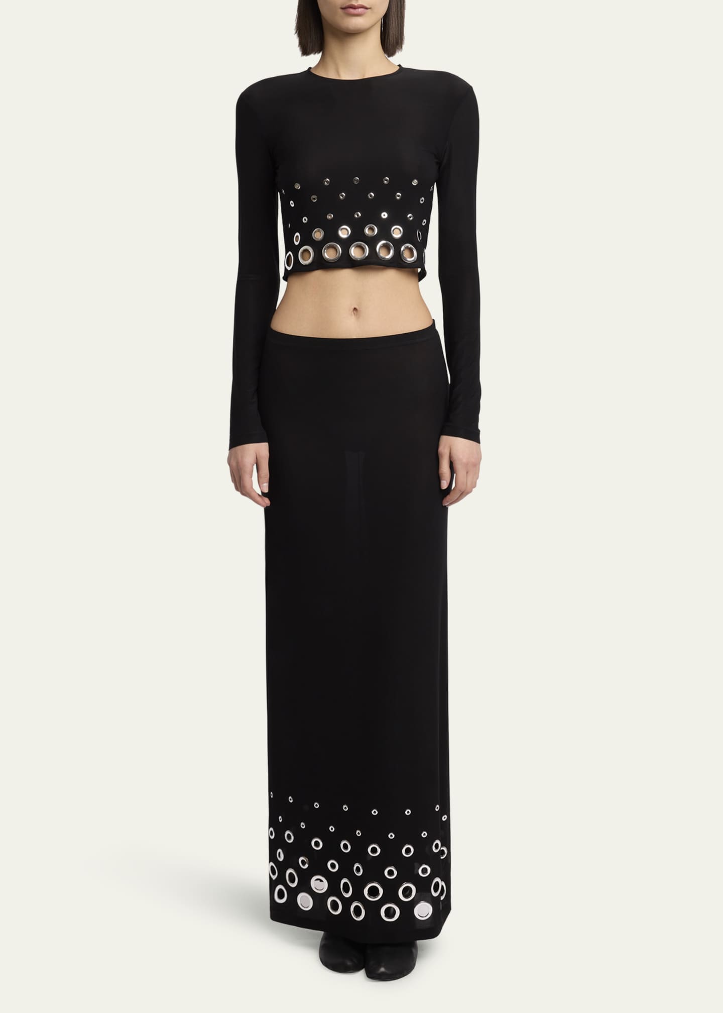Rabanne Grommet Maxi Skirt Image 2 of 5