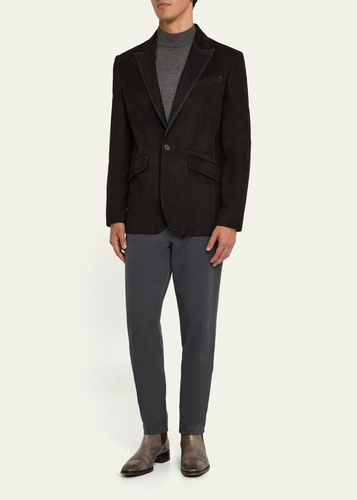 Leather dinner jacket on sale