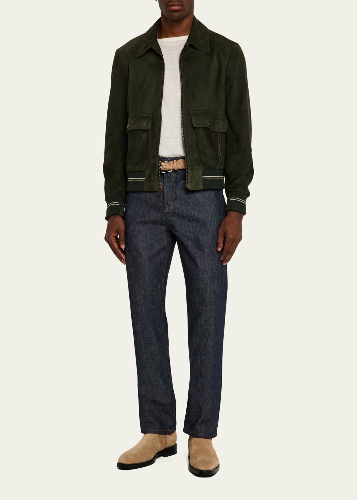 SAVAS Men's Noone Suede Bomber Jacket Image 2 of 4