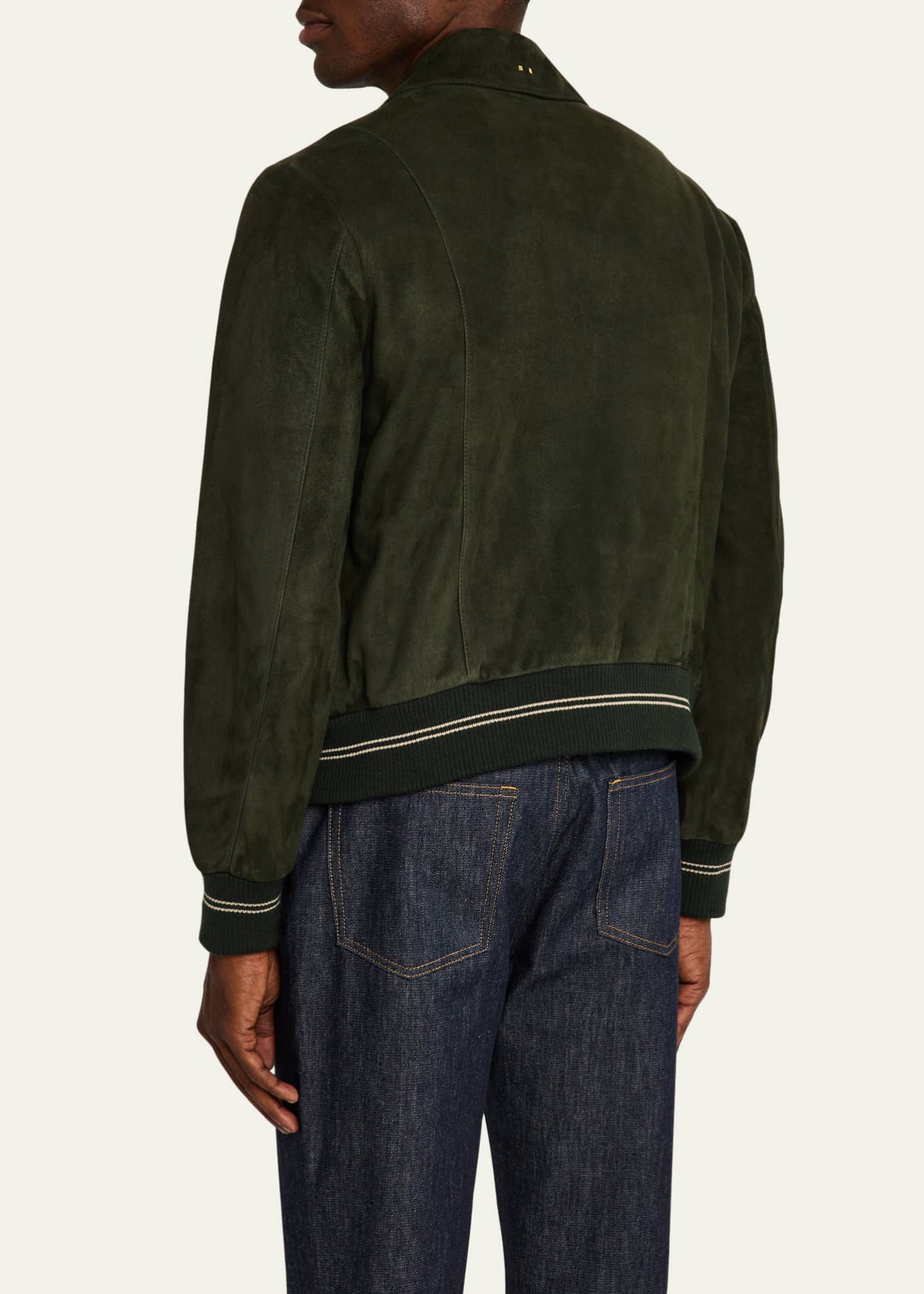 SAVAS Men's Noone Suede Bomber Jacket Image 3 of 4