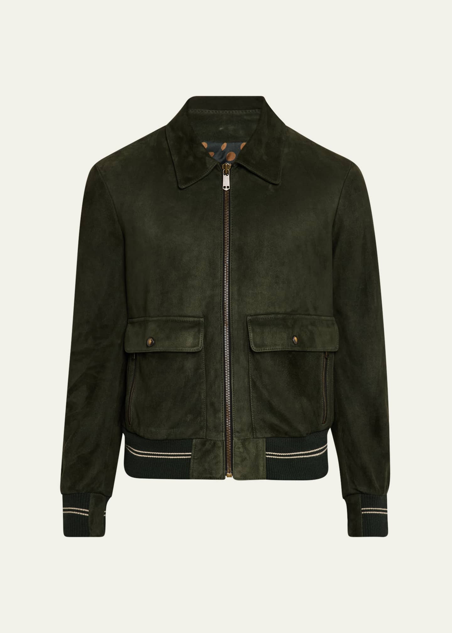 SAVAS Men's Noone Suede Bomber Jacket Image 1 of 4
