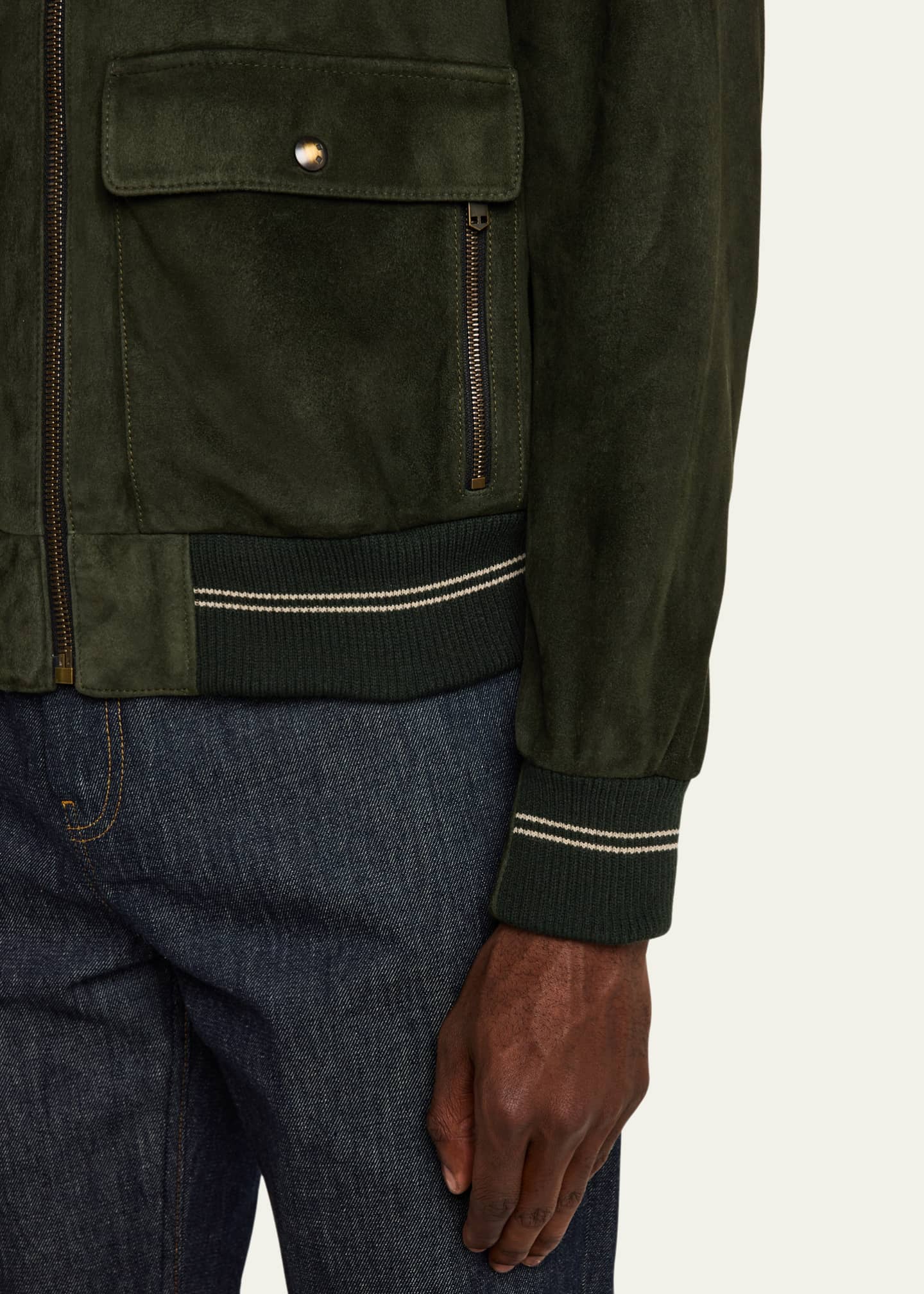 SAVAS Men's Noone Suede Bomber Jacket Image 4 of 4