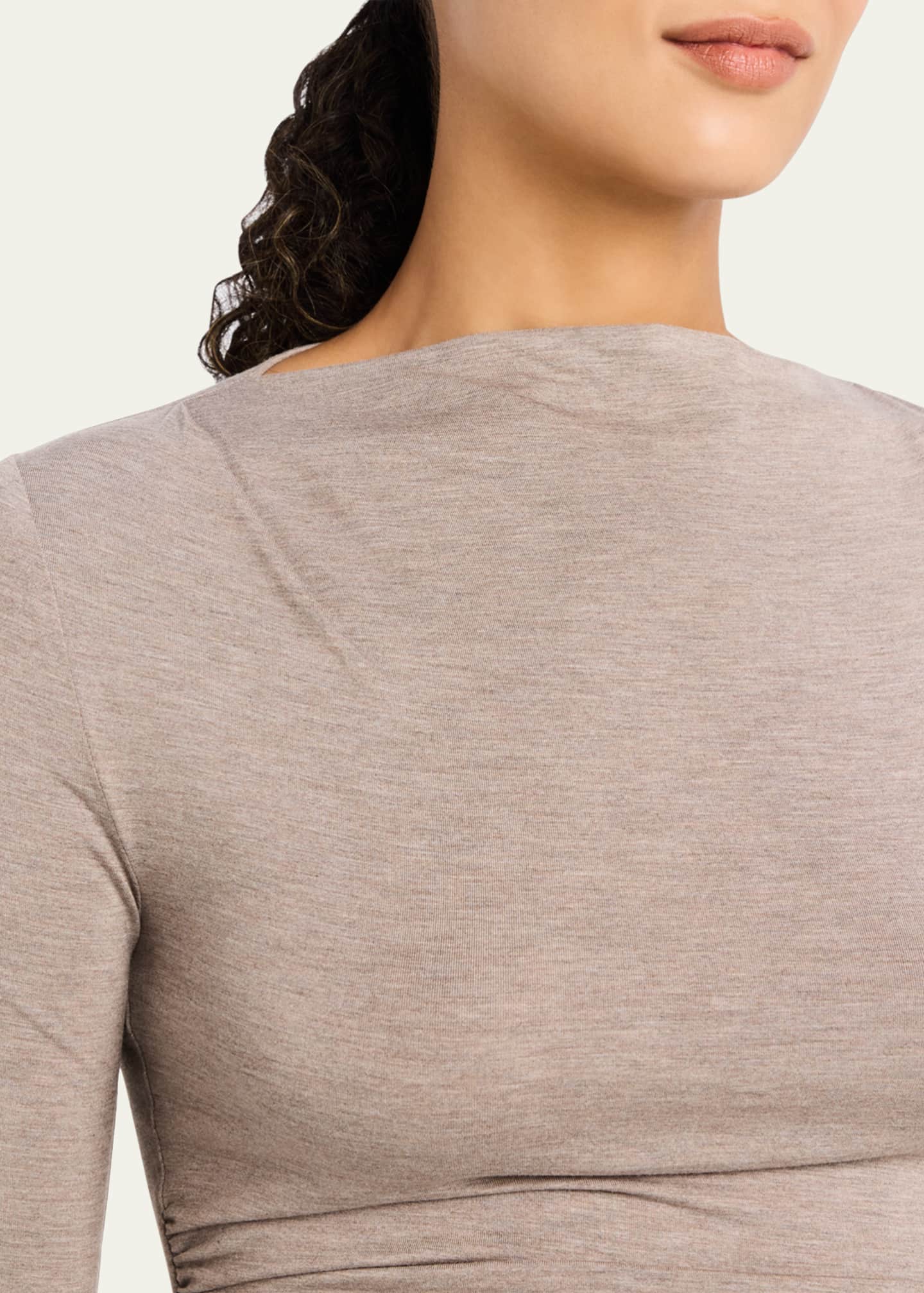 Rag & Bone Luca Draped Knit Long-Sleeve Top Image 5 of 5
