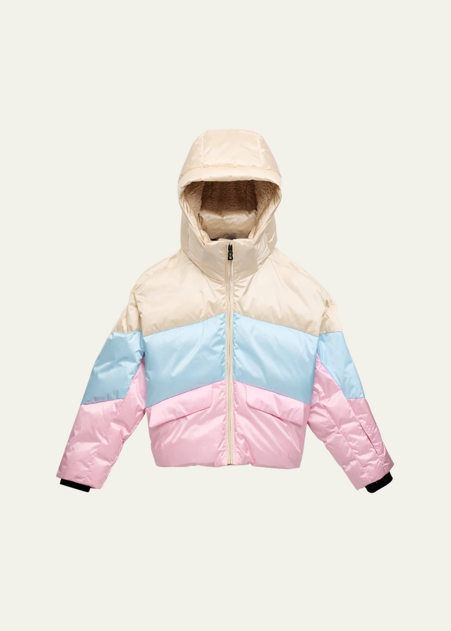 Bogner Girl s Linda D Color Block Puffer Coat Size S XXL Bergdorf Goodman