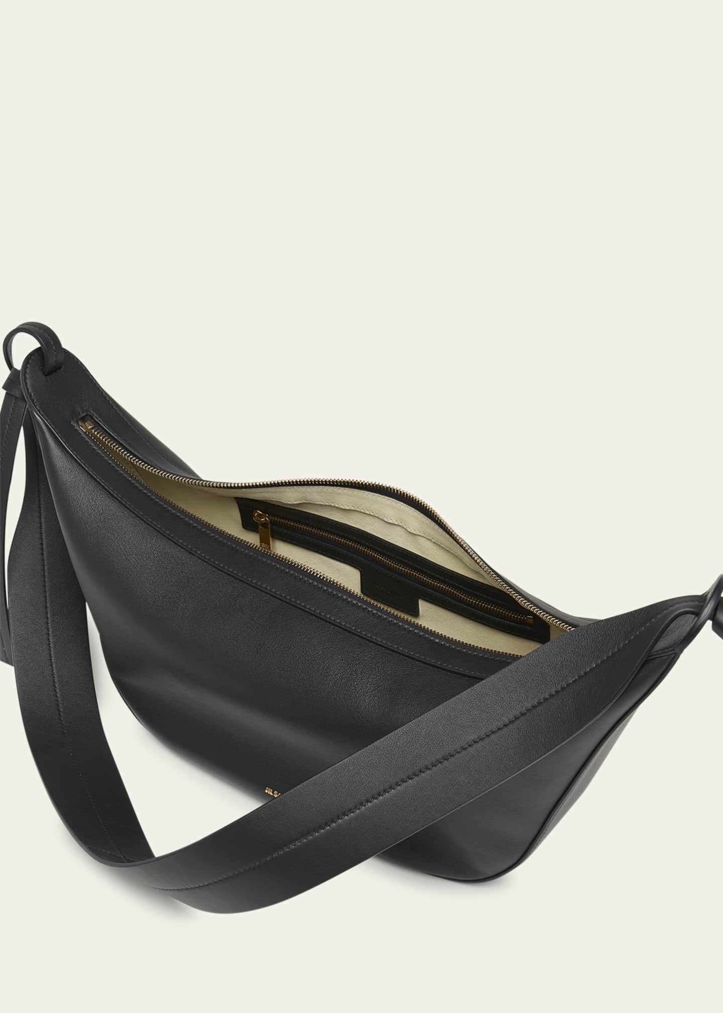 Jil Sander Knot Zip Calf Leather Crossbody Bag Image 4 of 5
