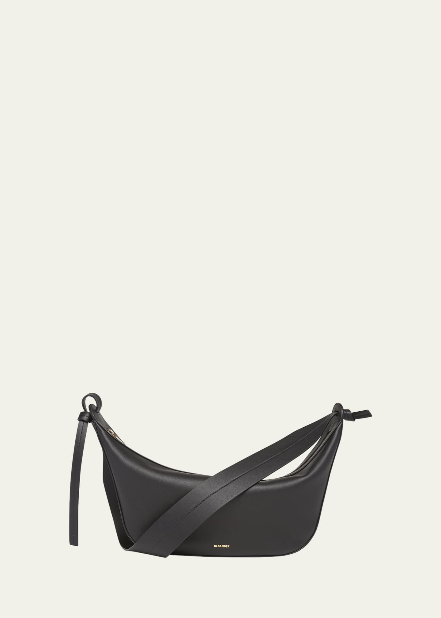 Jil Sander Knot Zip Calf Leather Crossbody Bag Image 1 of 5