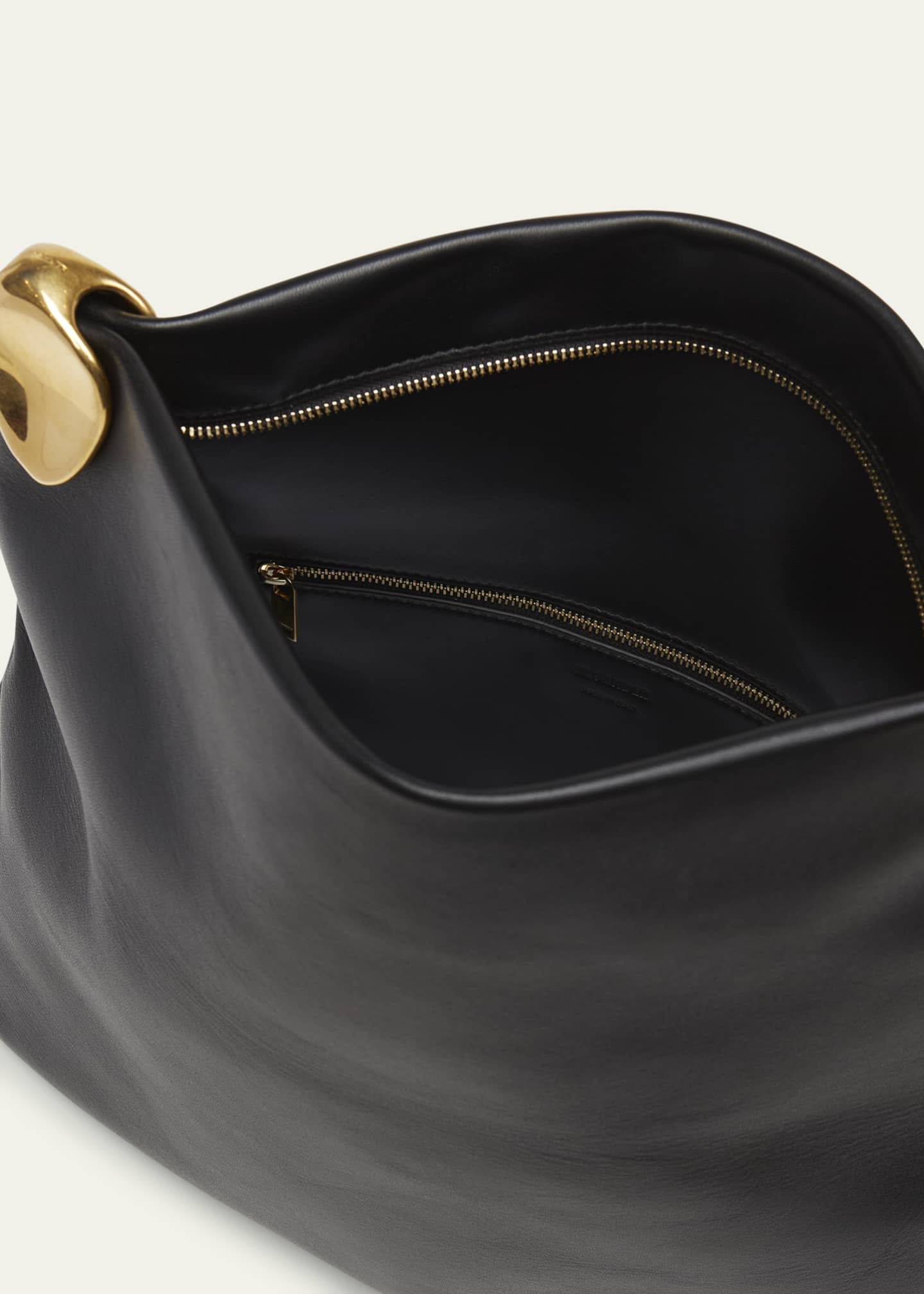 Jil Sander Jewel Pochette Leather Clutch Bag Image 4 of 5