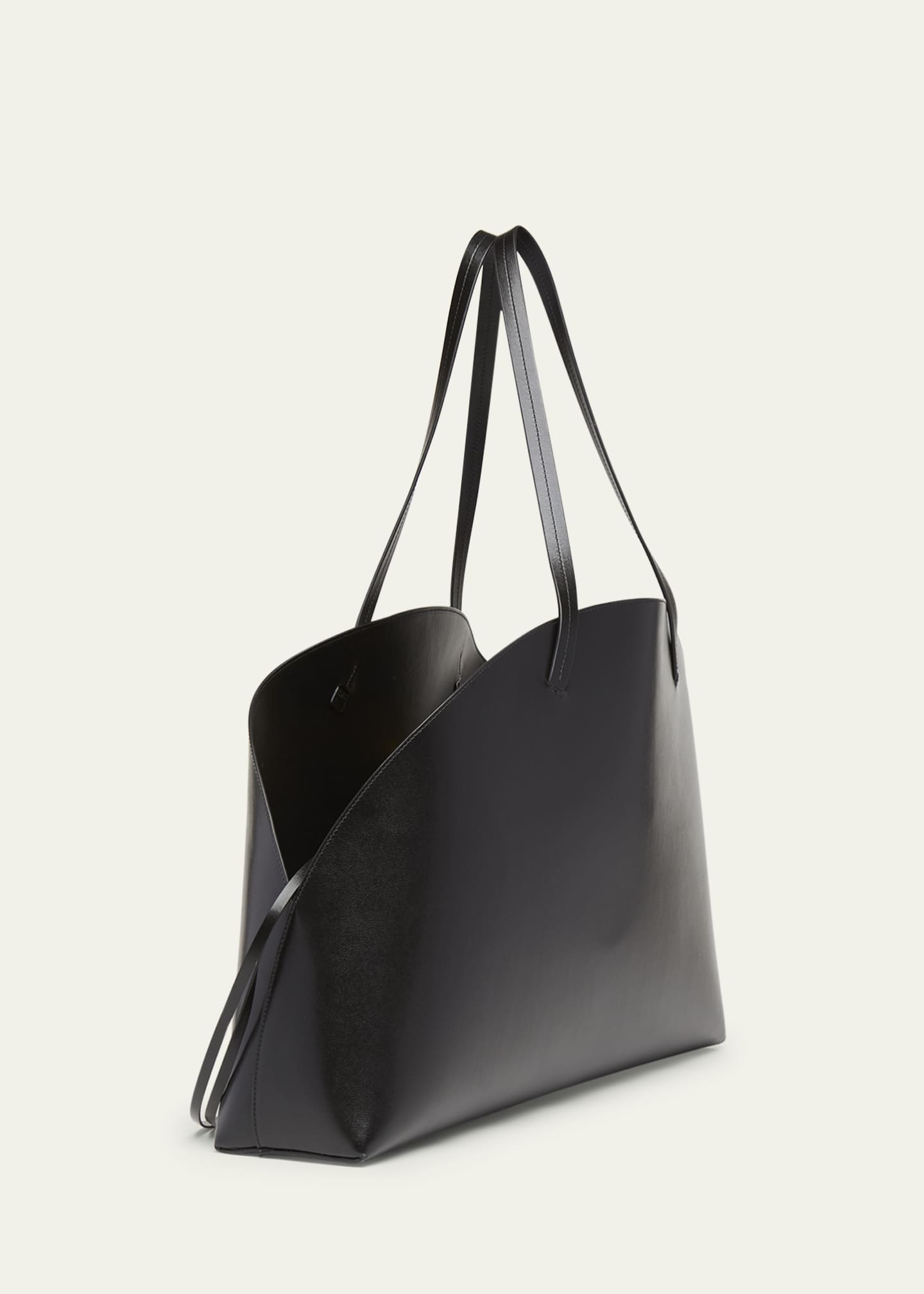 Jil Sander Curve Large Leather Shoulder Bag Image 3 of 4