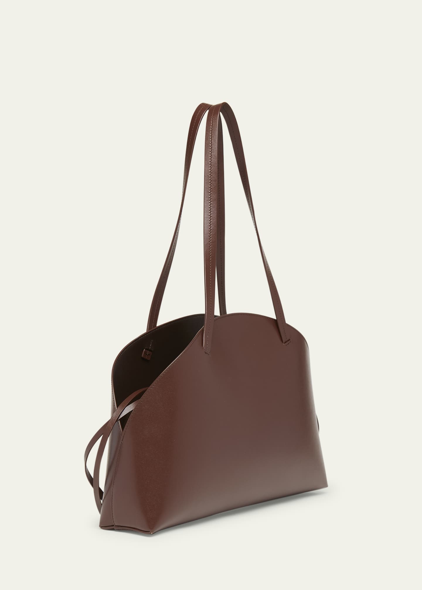 Jil Sander Curve Medium Leather Shoulder Bag Image 3 of 5