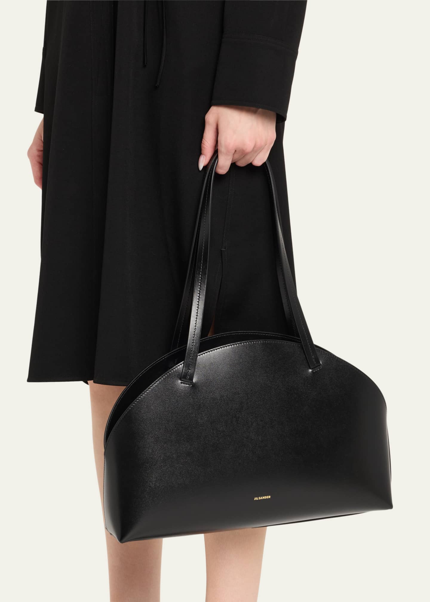 Jil Sander Curve Medium Calf Leather Shoulder Bag Image 2 of 6