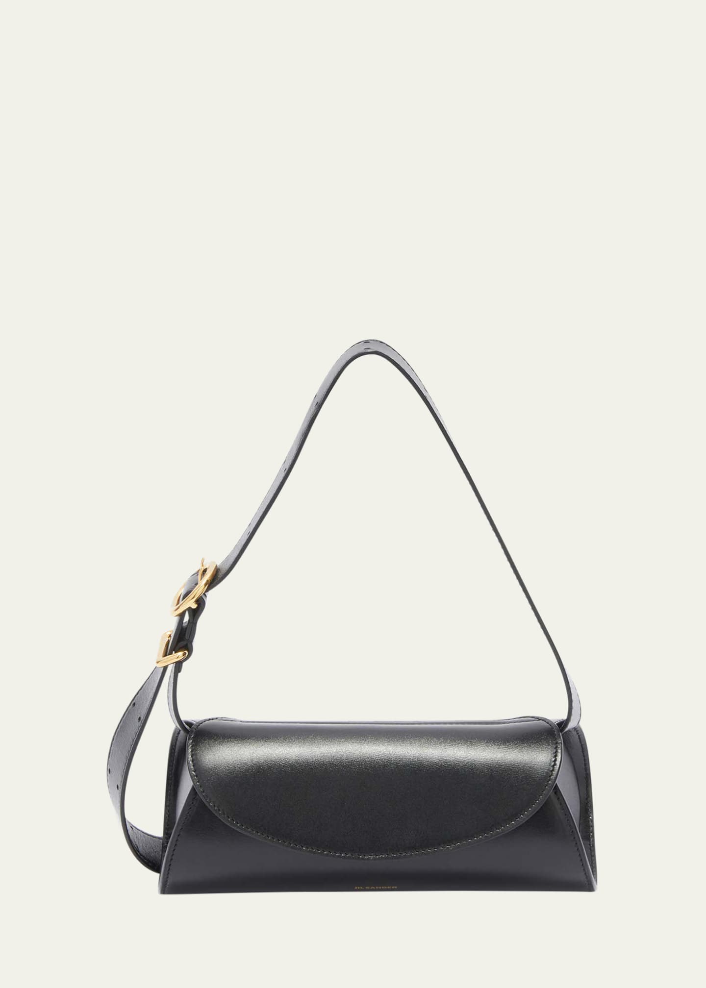 Jil Sander Cannolo Mini Flap Leather Shoulder Bag Image 1 of 3