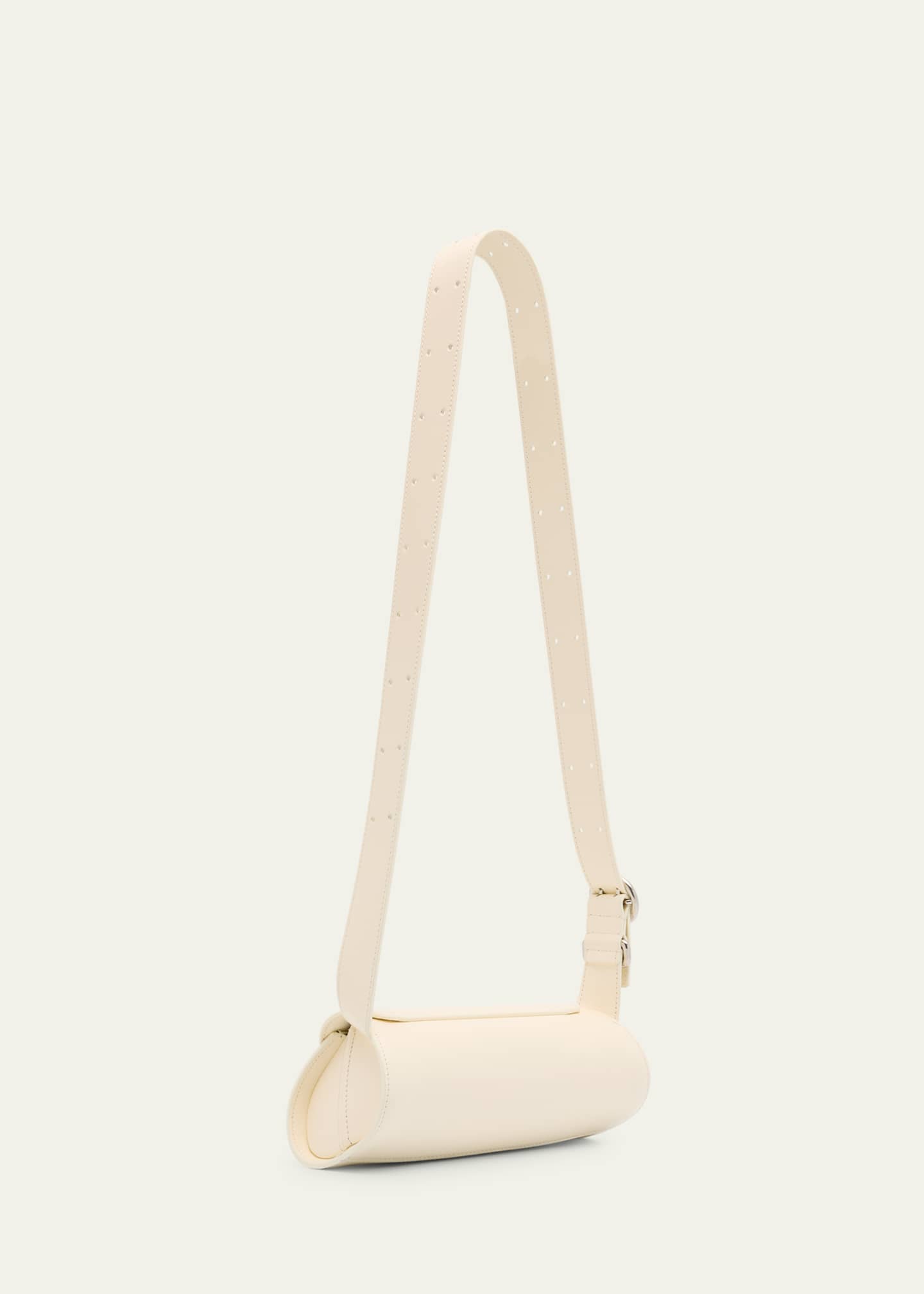Jil Sander Cannolo Mini Flap Leather Shoulder Bag Image 3 of 6