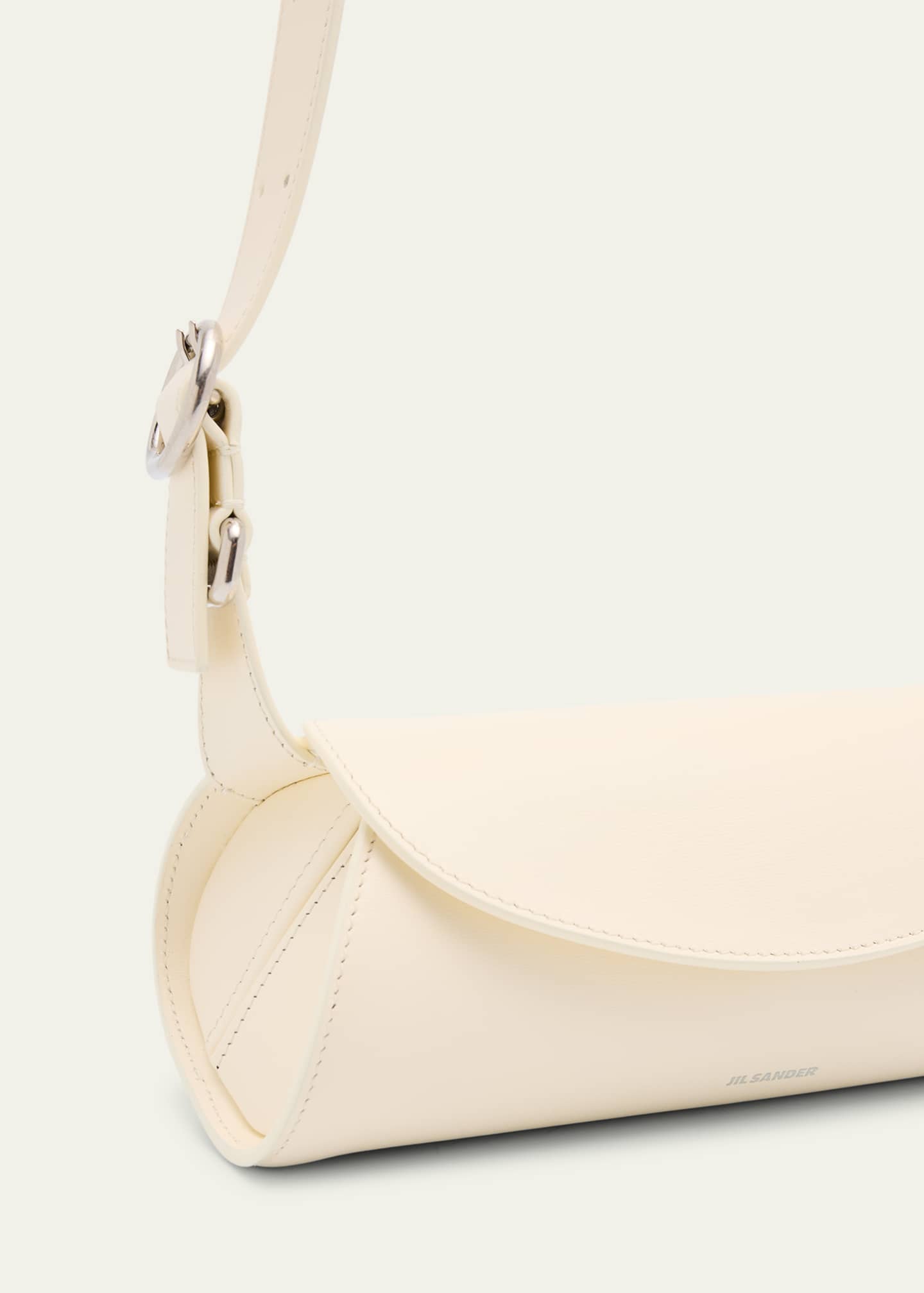 Jil Sander Cannolo Mini Flap Leather Shoulder Bag Image 6 of 6