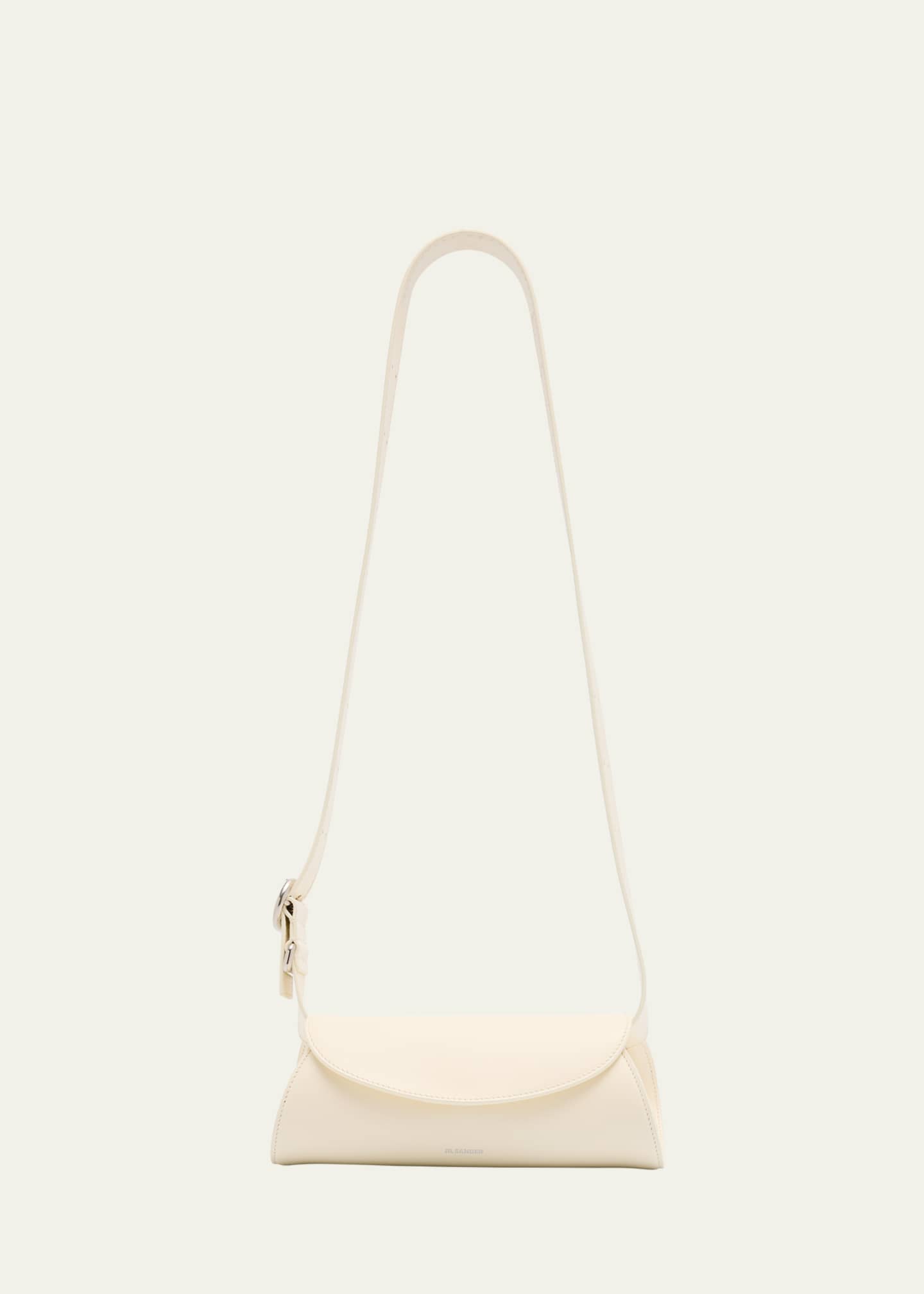 Jil Sander Cannolo Mini Flap Leather Shoulder Bag Image 1 of 6
