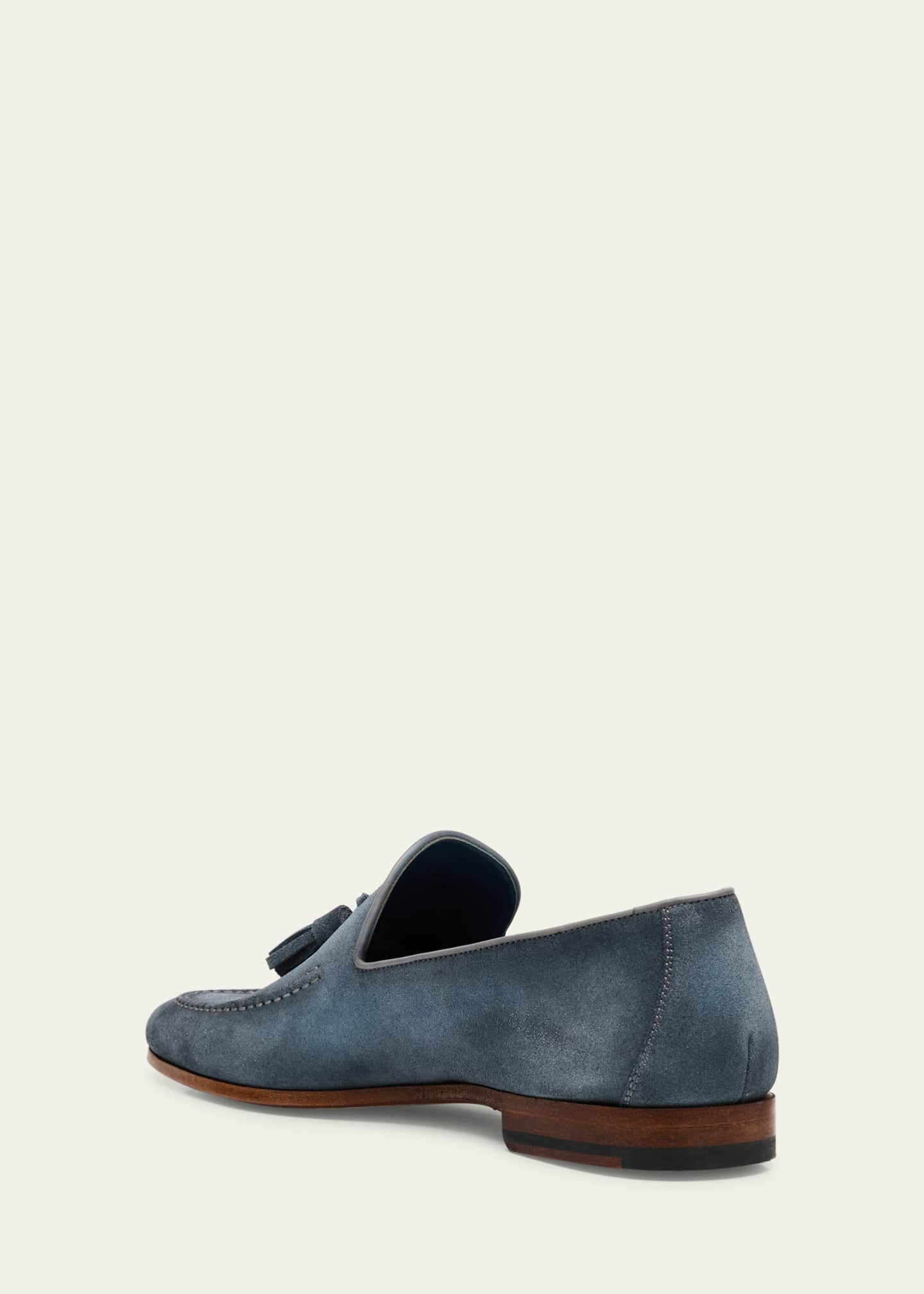 Magnanni Men's Seneca II Suede Tassel Loafers Image 2 of 4