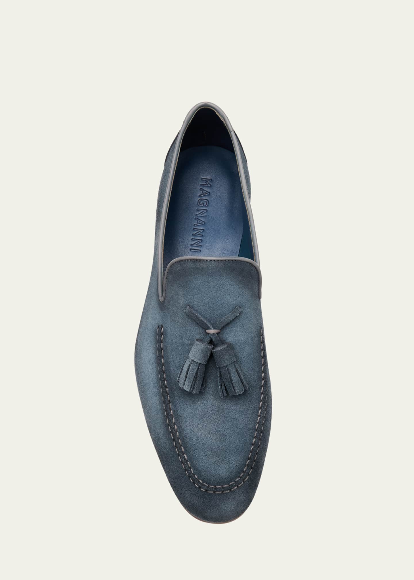 Magnanni Men's Seneca II Suede Tassel Loafers Image 4 of 4