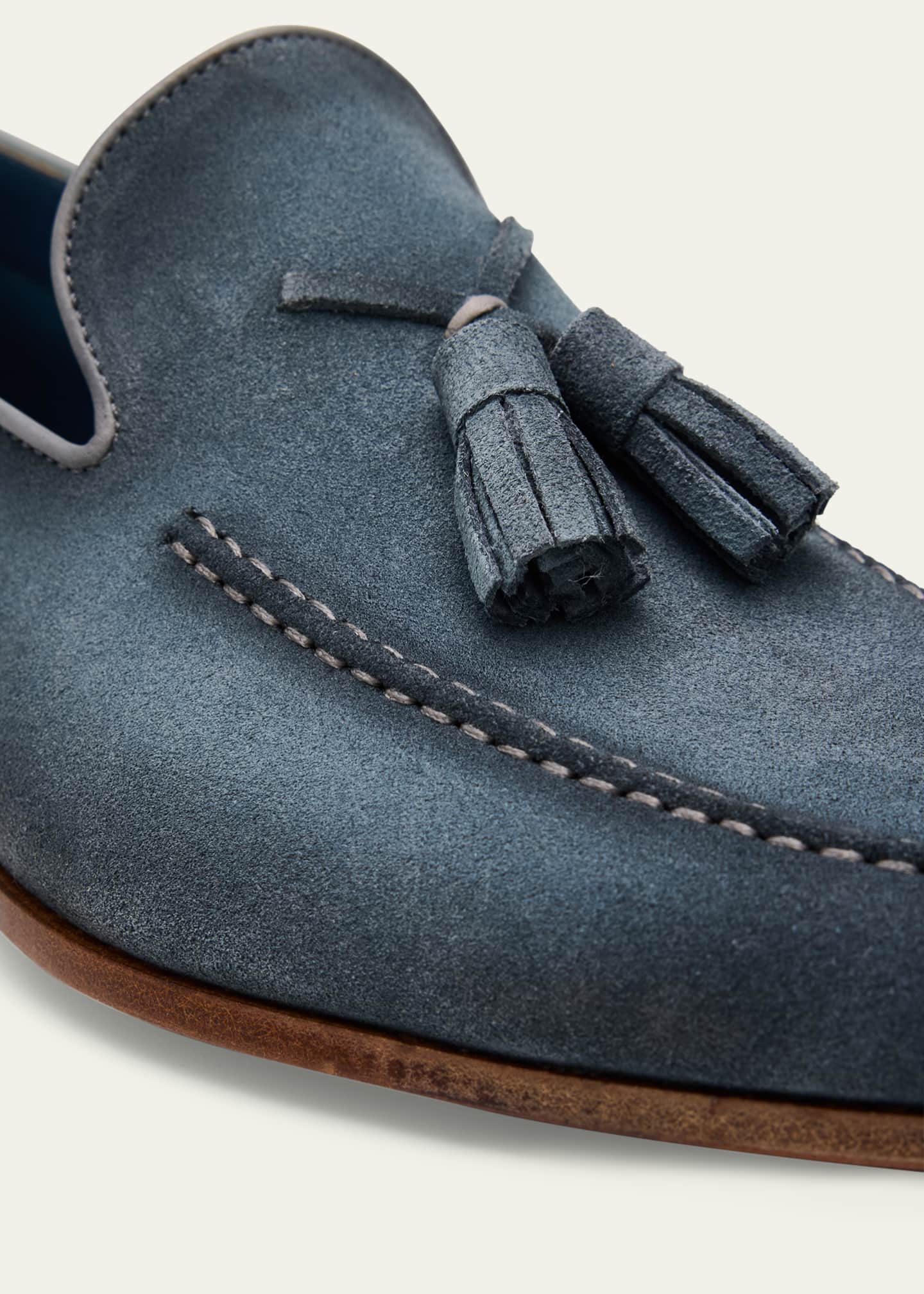 Magnanni Men's Seneca II Suede Tassel Loafers Image 3 of 4