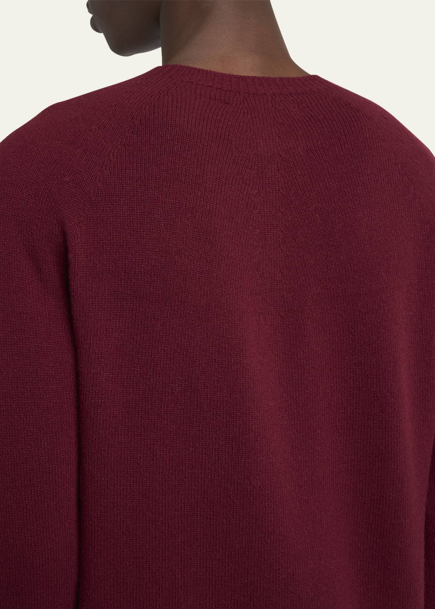 Jil Sander Men's Wool-Cashmere Crew Sweater Image 5 of 5