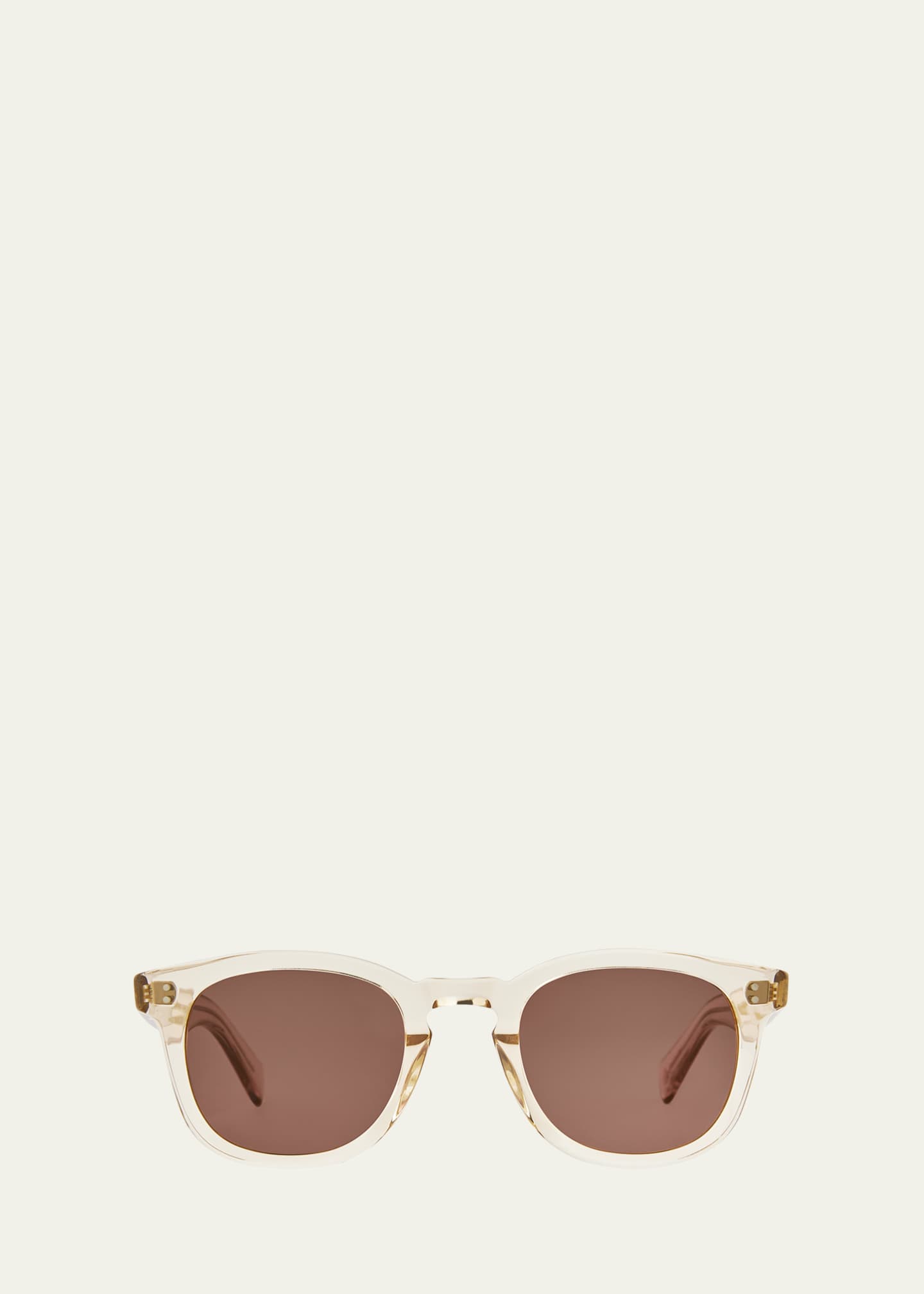 Garrett Leight Men's Kinney II Round Transparent Sunglasses - Bergdorf ...