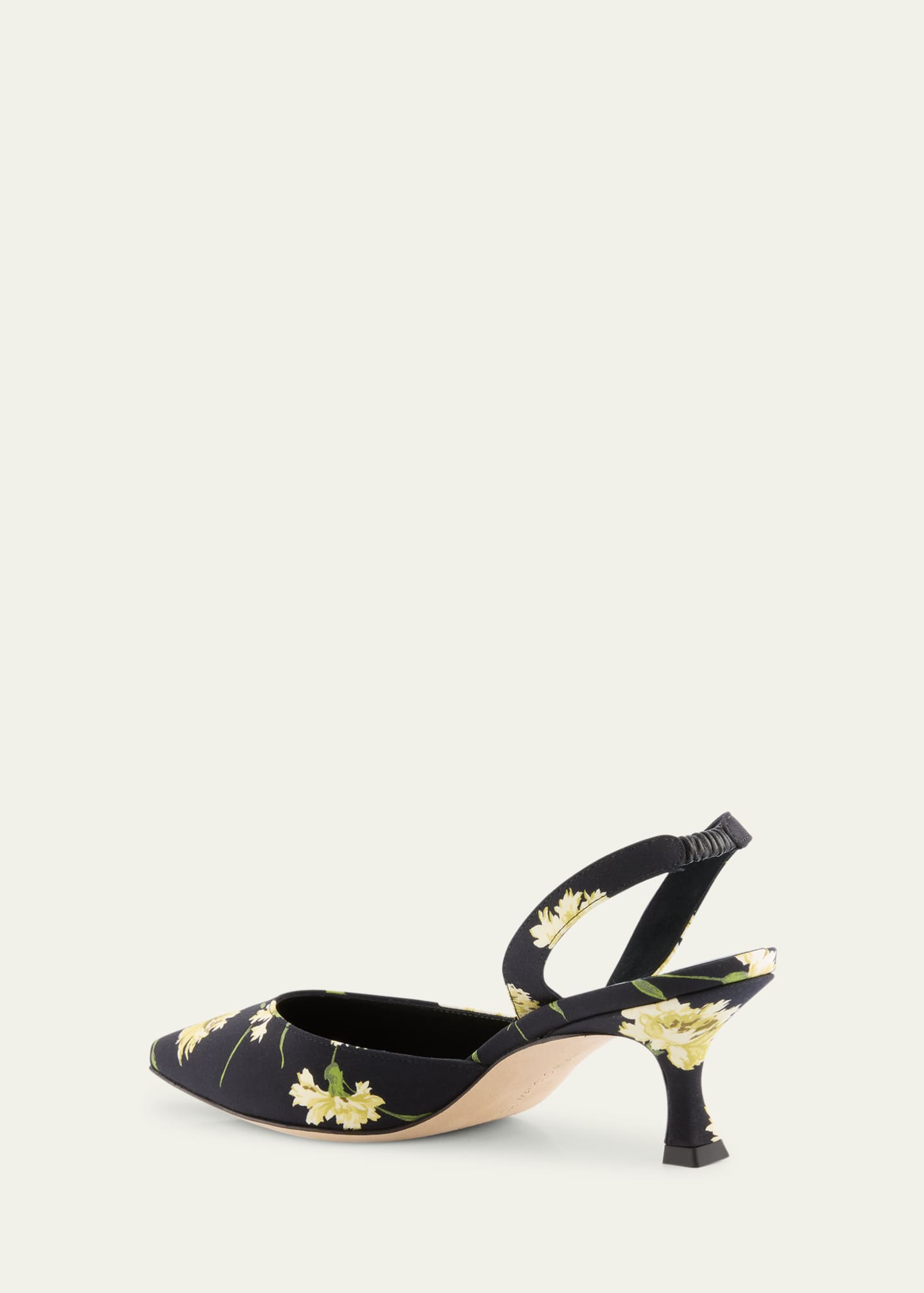 Manolo Blahnik Carolyne Floral Slingback Pumps Image 2 of 4