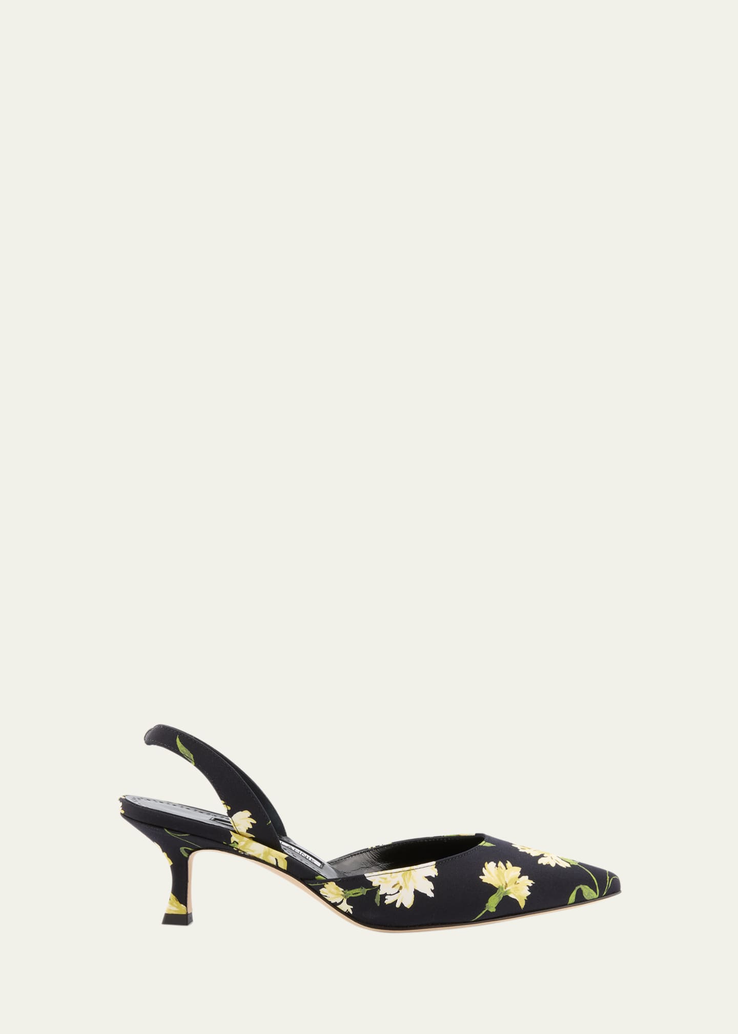 Manolo Blahnik Carolyne Floral Slingback Pumps Image 1 of 4