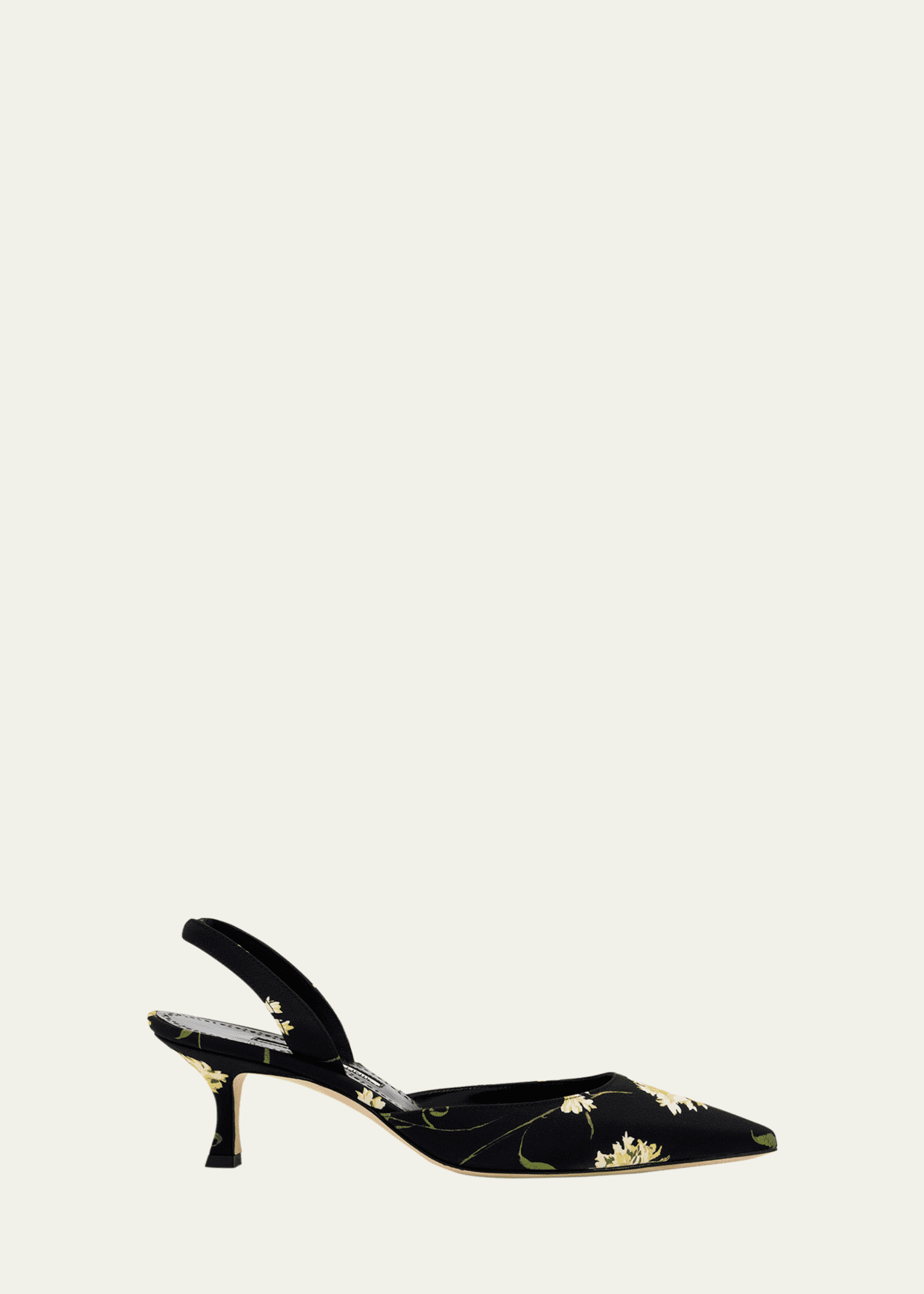 Manolo Blahnik Carolyne Floral Slingback Pumps Image 1 of 6