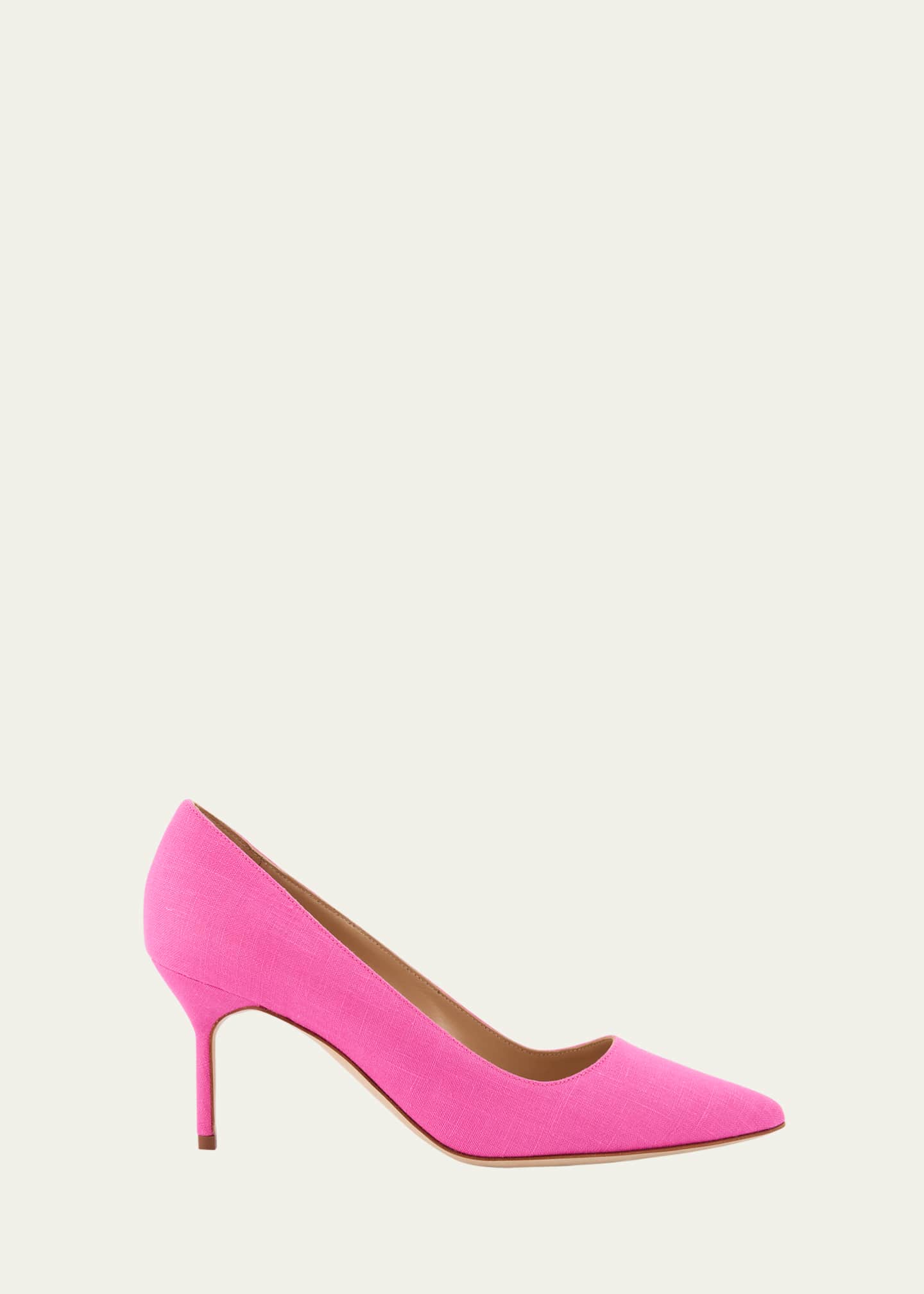 Manolo Blahnik BB 70mm Classic Fabric Pumps Image 1 of 4