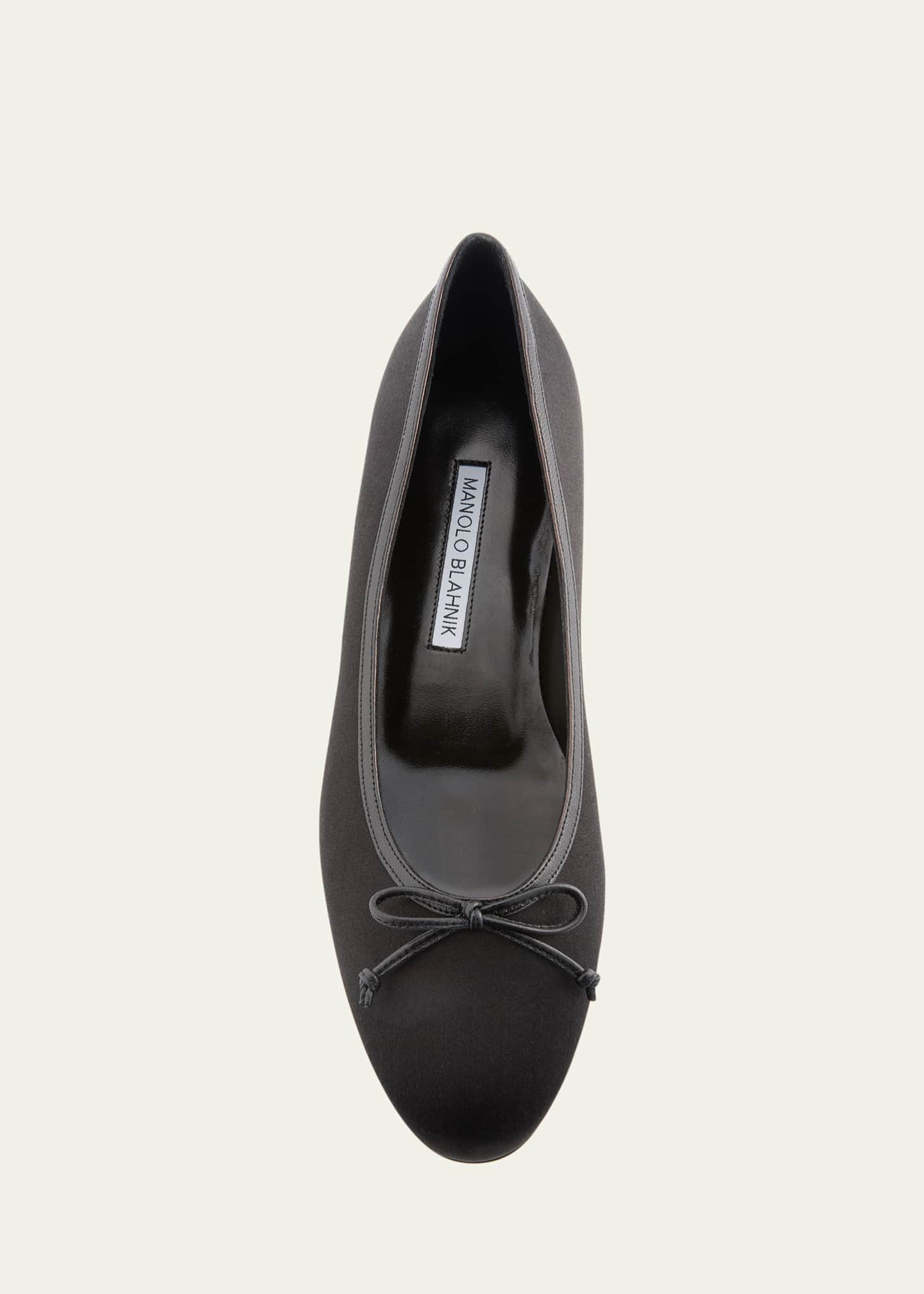 Manolo Blahnik Veralli Bow Ballerina Flats Image 4 of 4