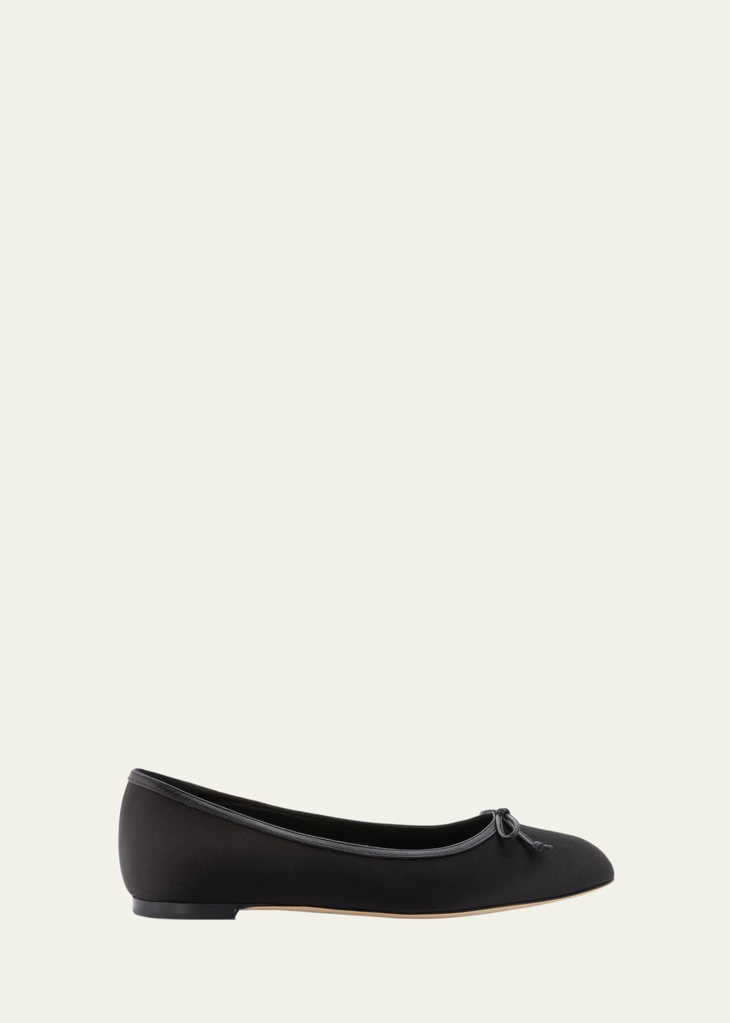 Manolo Blahnik Veralli Bow Ballerina Flats Image 1 of 4
