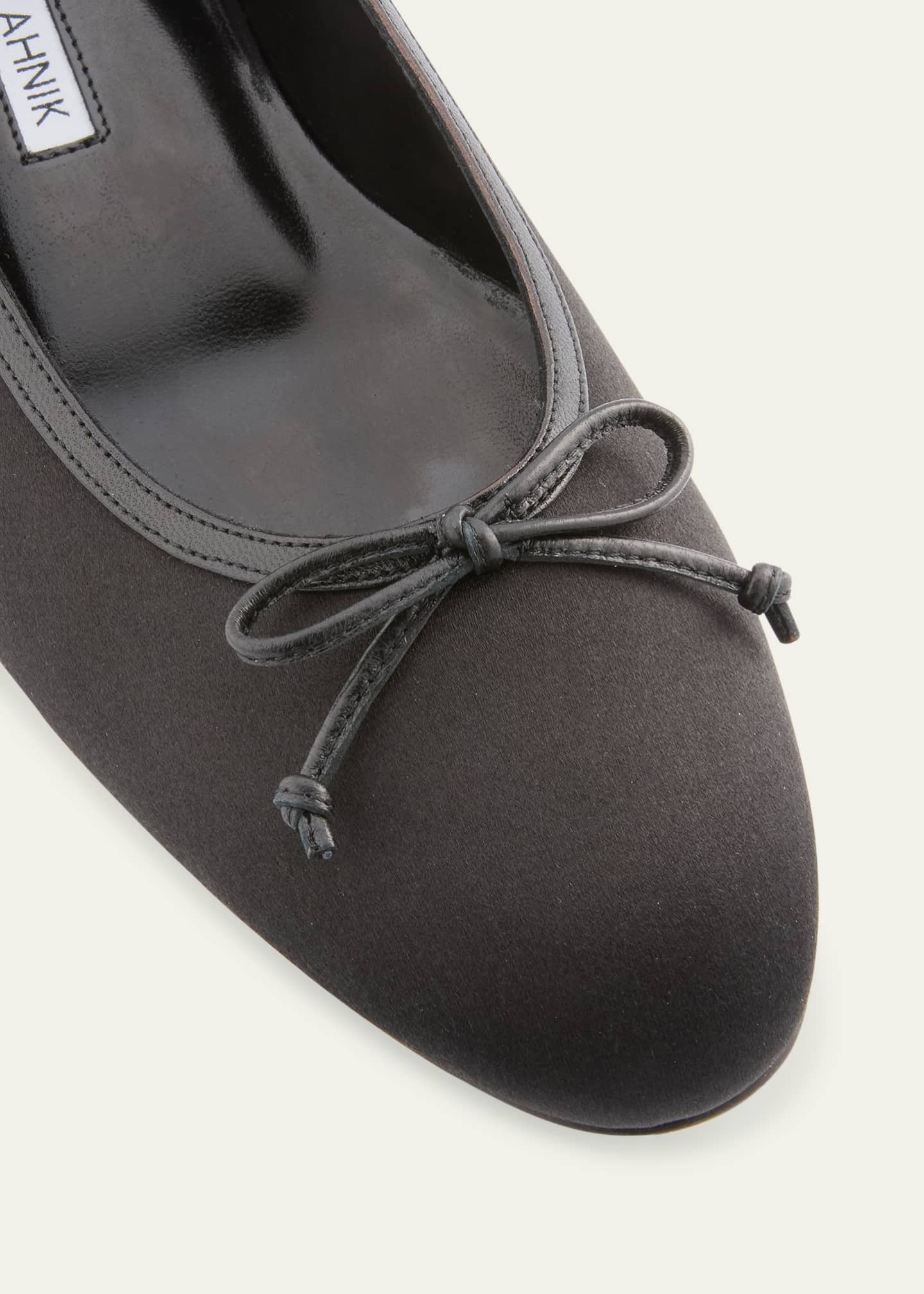 Manolo Blahnik Veralli Bow Ballerina Flats Image 3 of 4