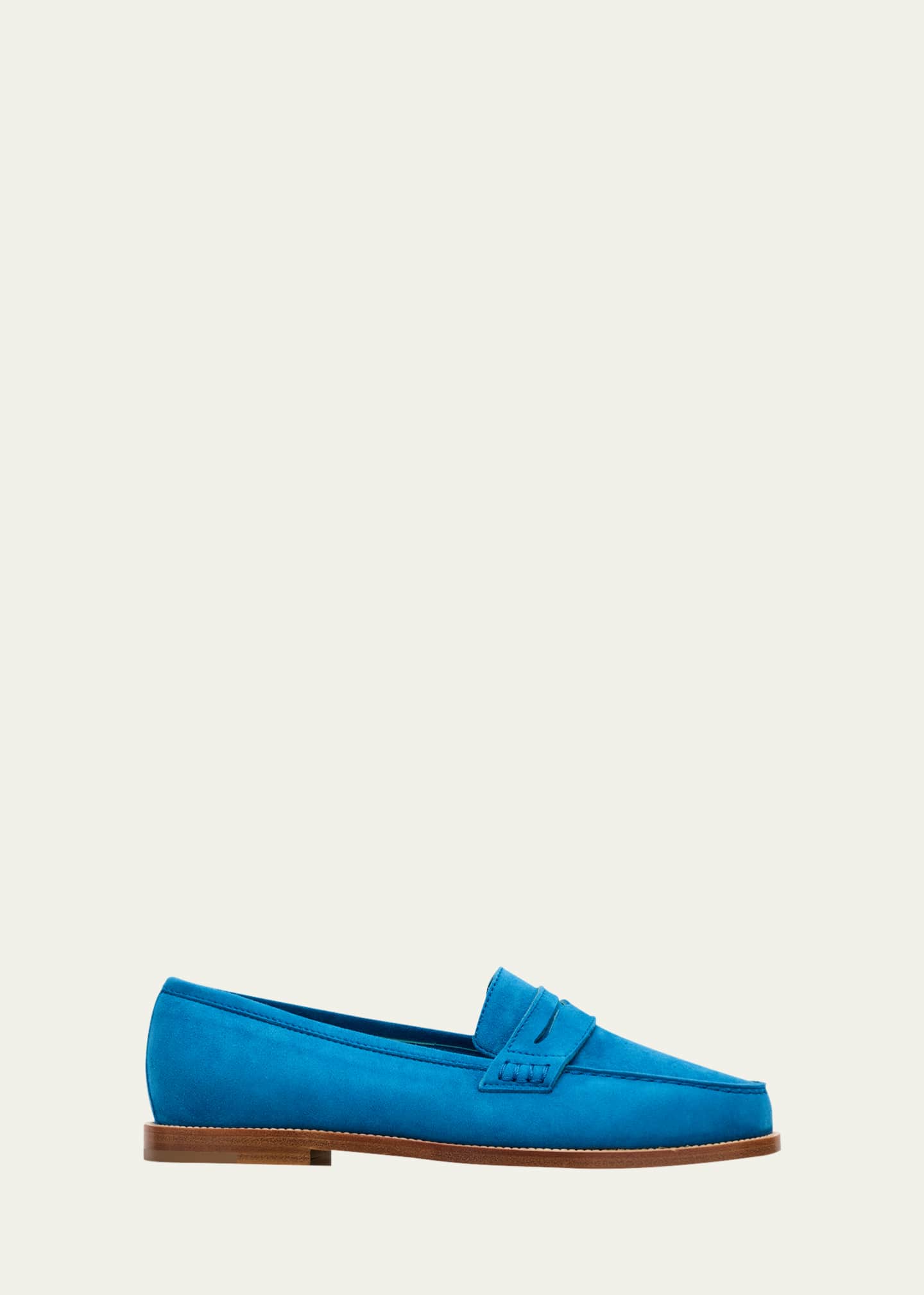 Perrita Classic Suede Penny Loafers