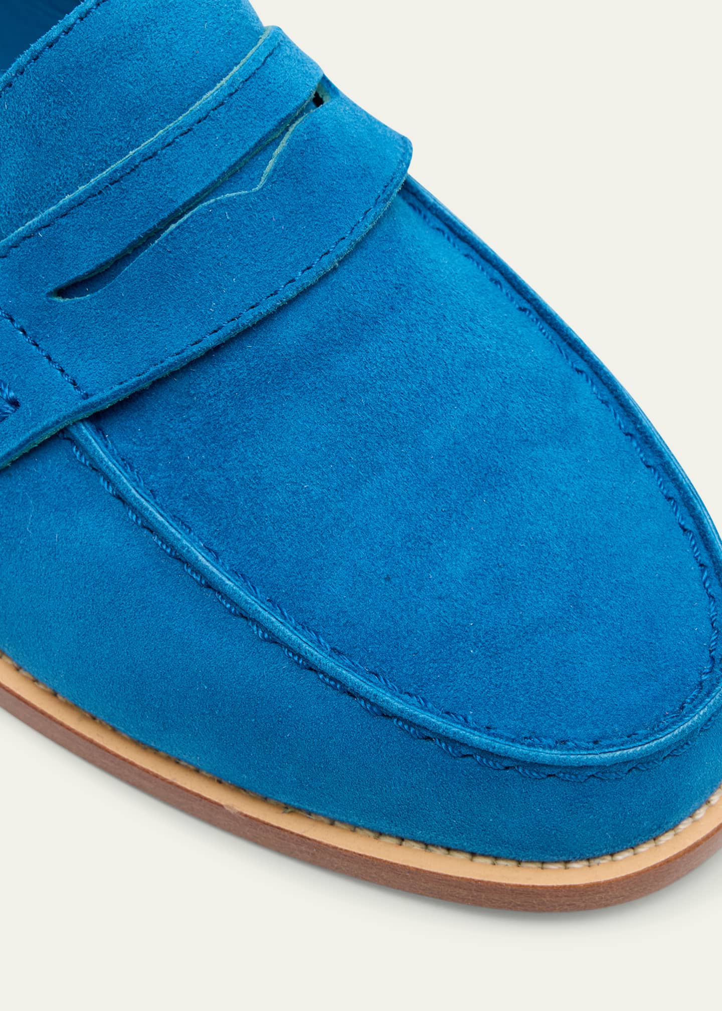 Perrita Classic Suede Penny Loafers