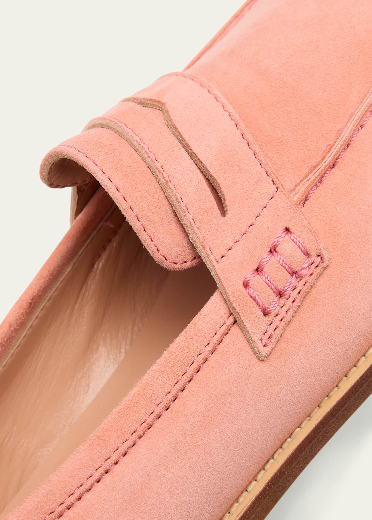 Manolo Blahnik Perrita Classic Suede Penny Loafers Image 3 of 4