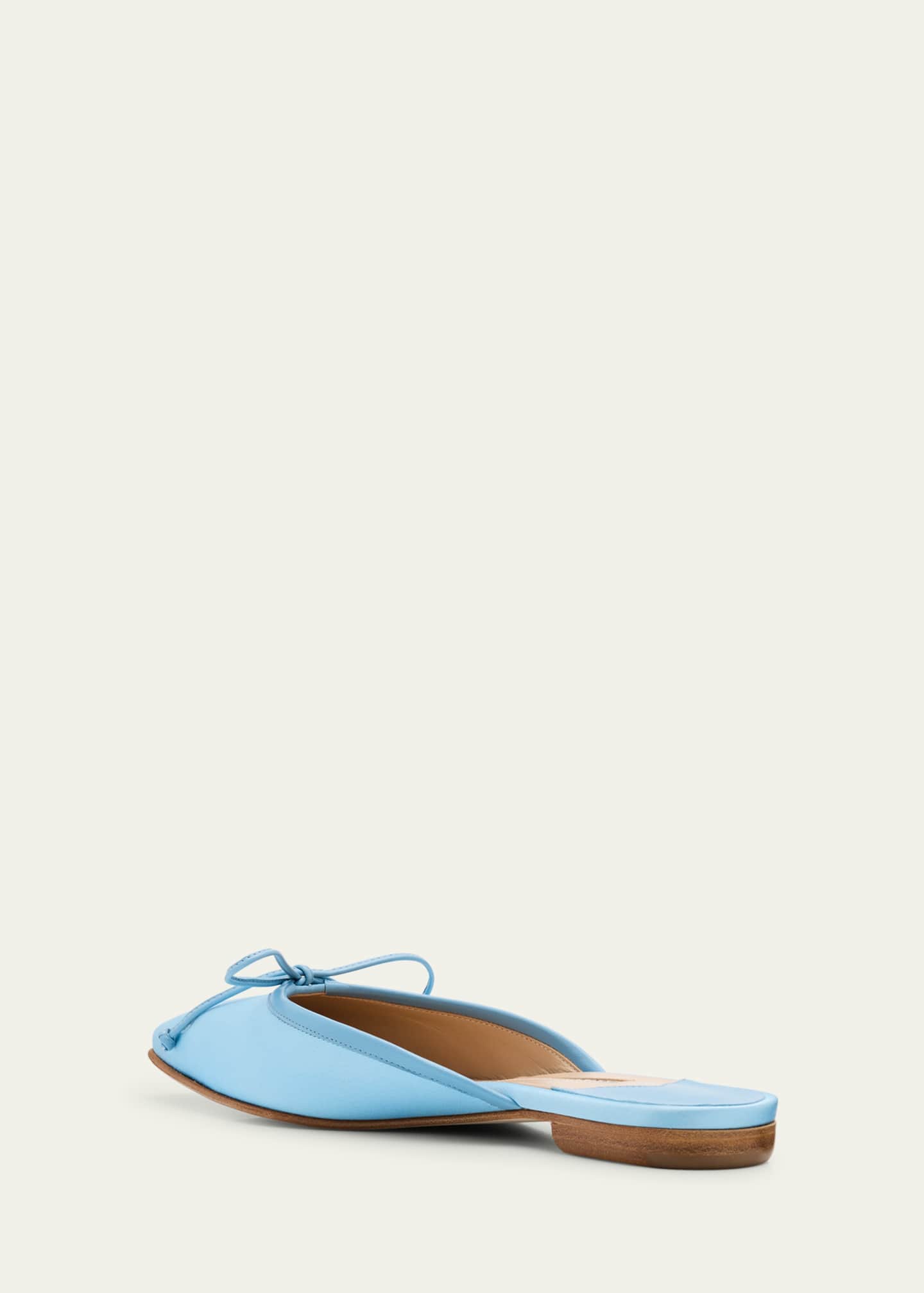 Manolo Blahnik Satin Bow Ballerina Flats Image 4 of 6