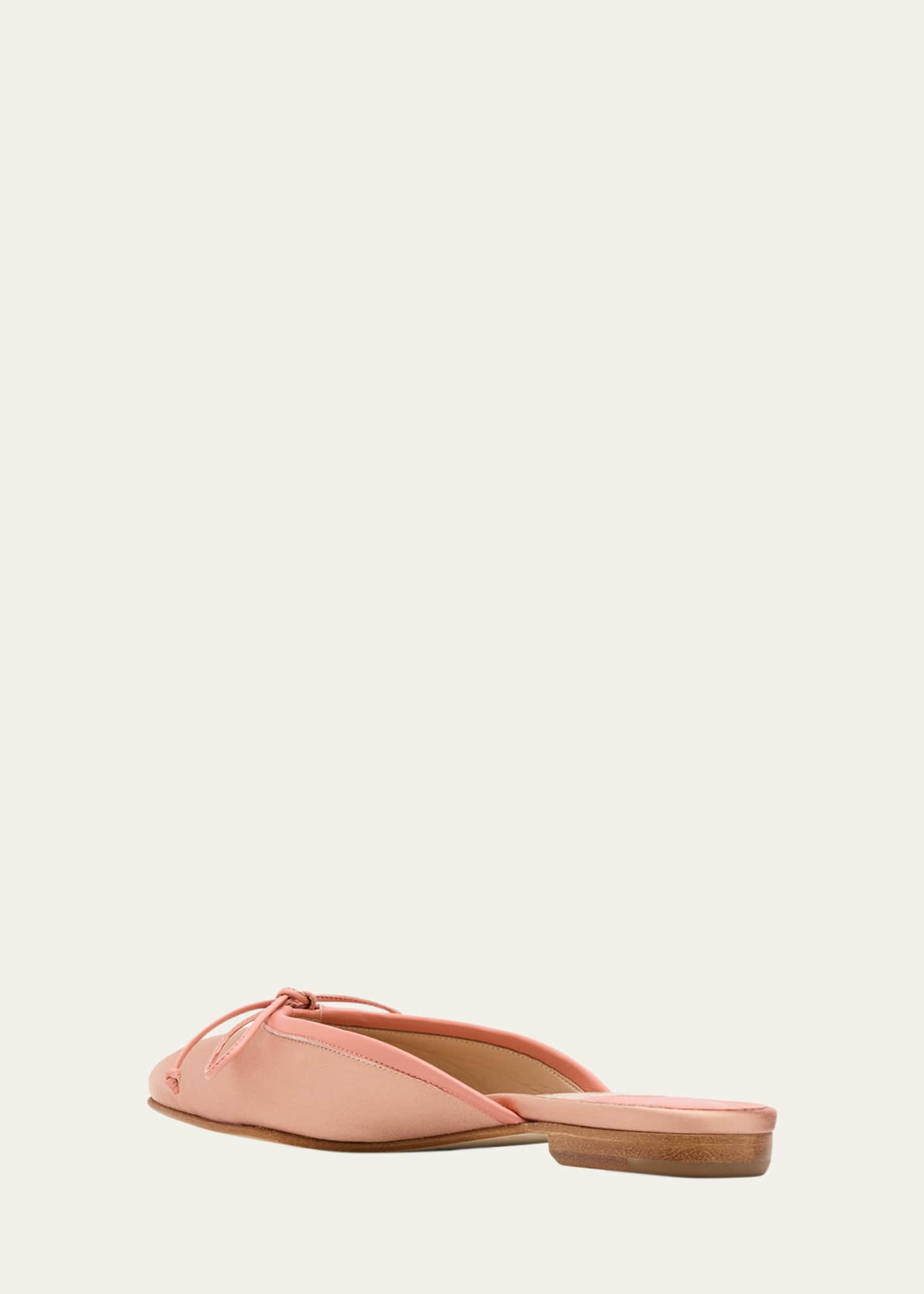 Manolo Blahnik Satin Bow Ballerina Flats Image 4 of 6