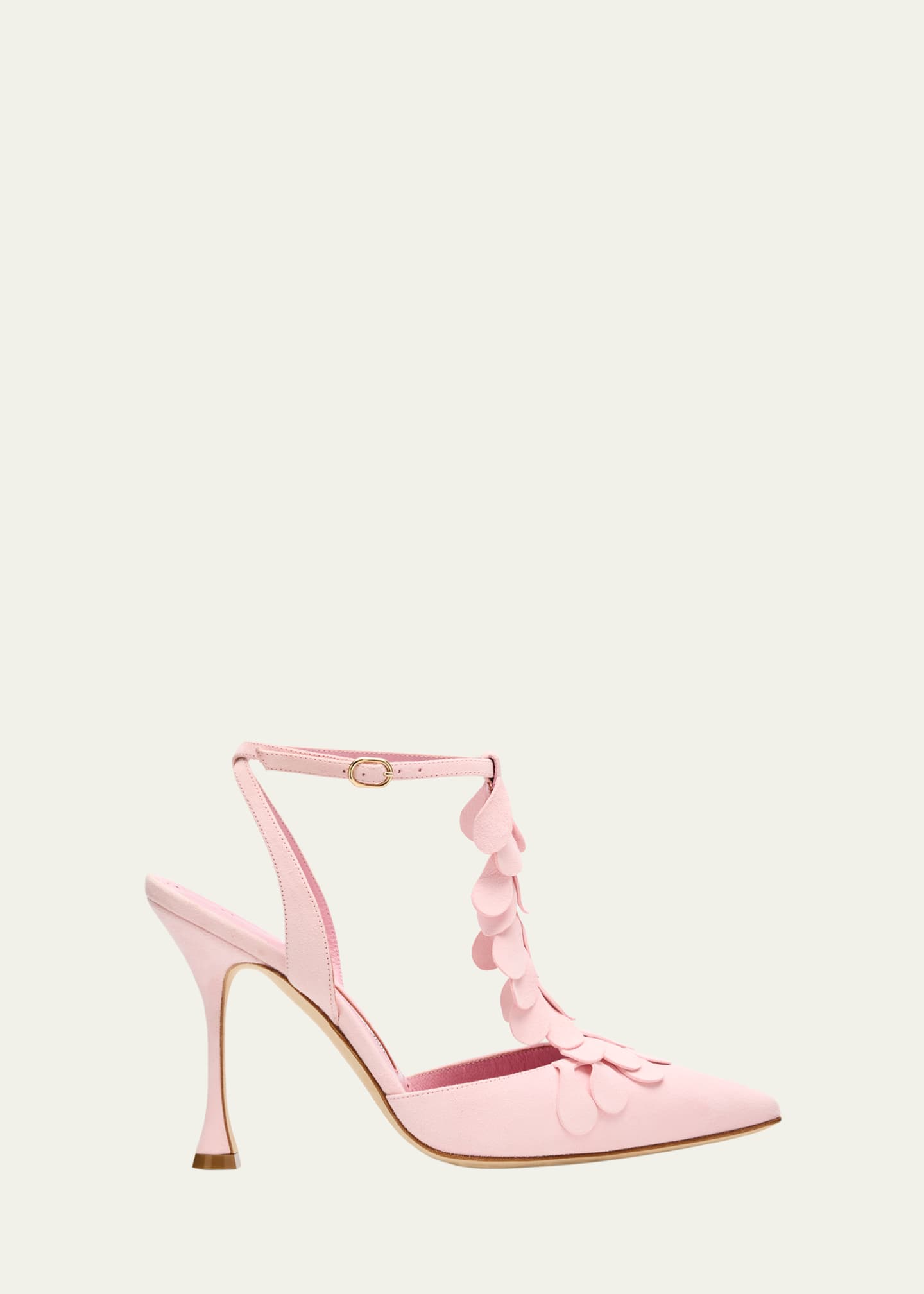 Manolo Blahnik Marwam Suede Pumps Image 1 of 4